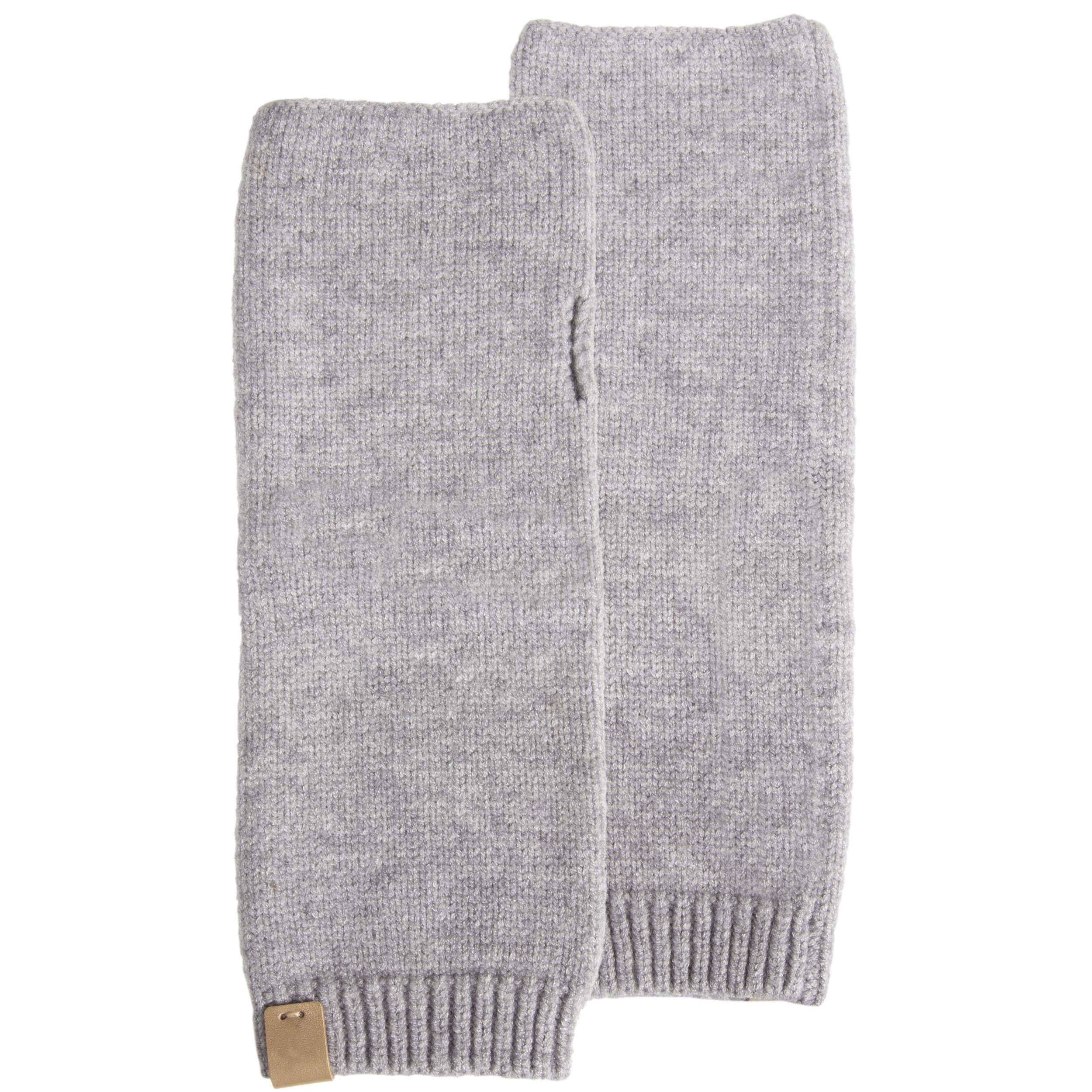 isotoner-mitaines-femme-maille-longues-gris image 1