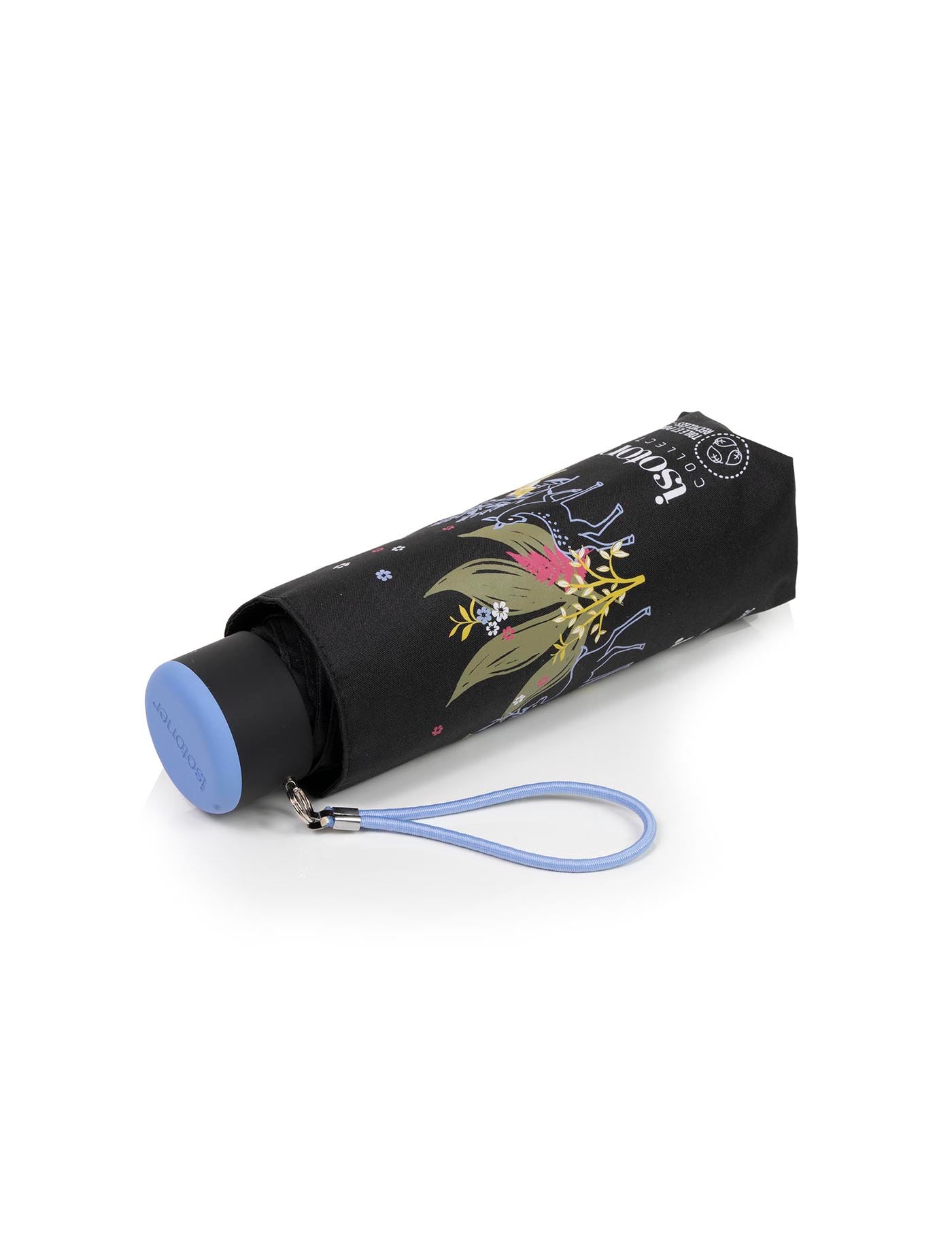 isotoner-parapluie-mini-ultra-slim-frise-cerf-recycl image 6