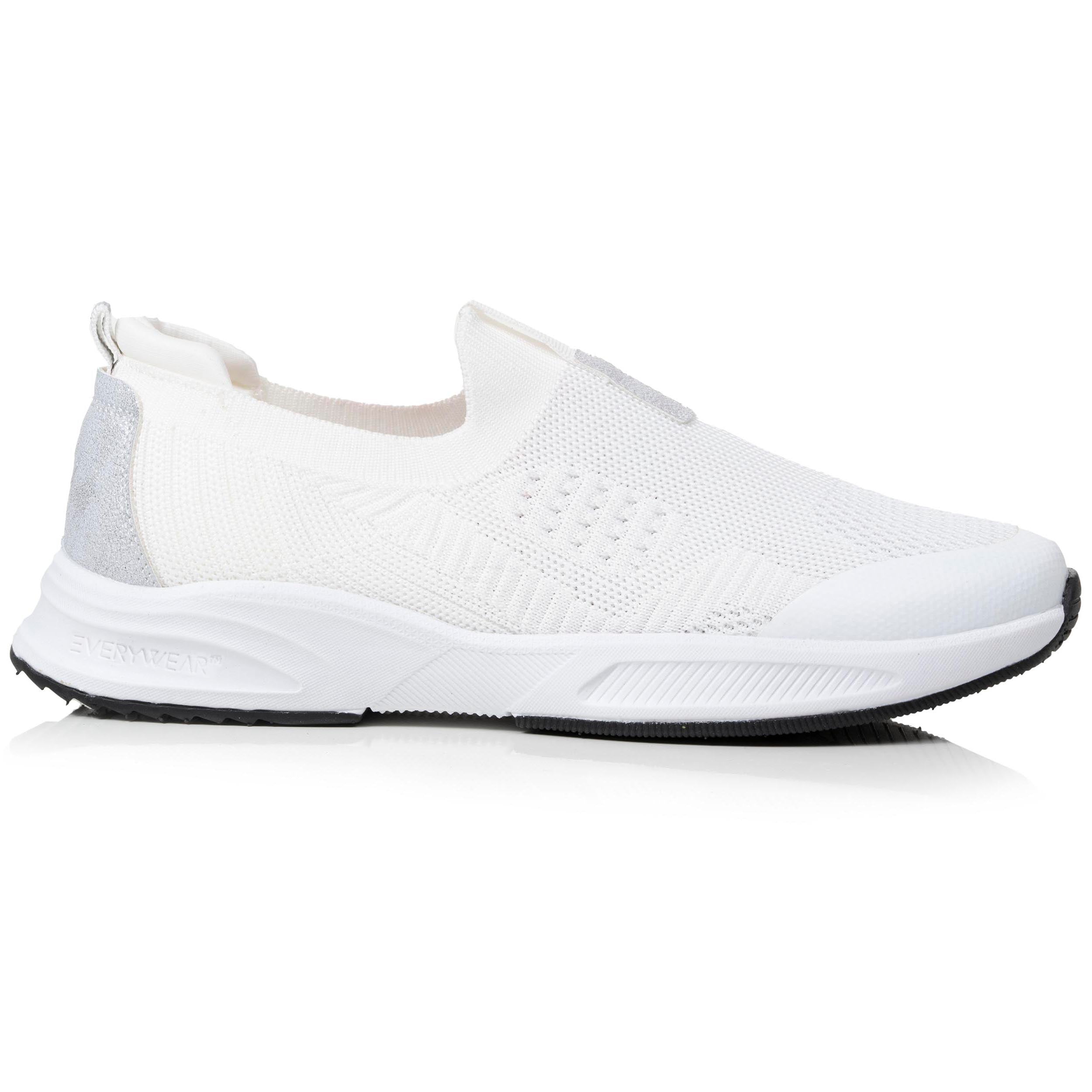 isotoner-baskets-femme-slip-on-sport-blanc-confort-everywear image 8