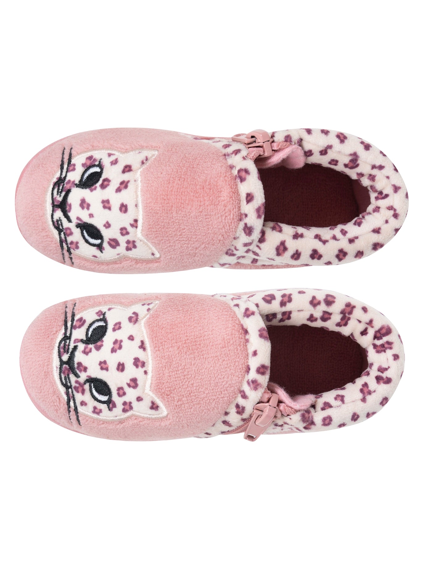 isotoner-chaussons-bottillons-zip-b-b-rose-l-opard image 7