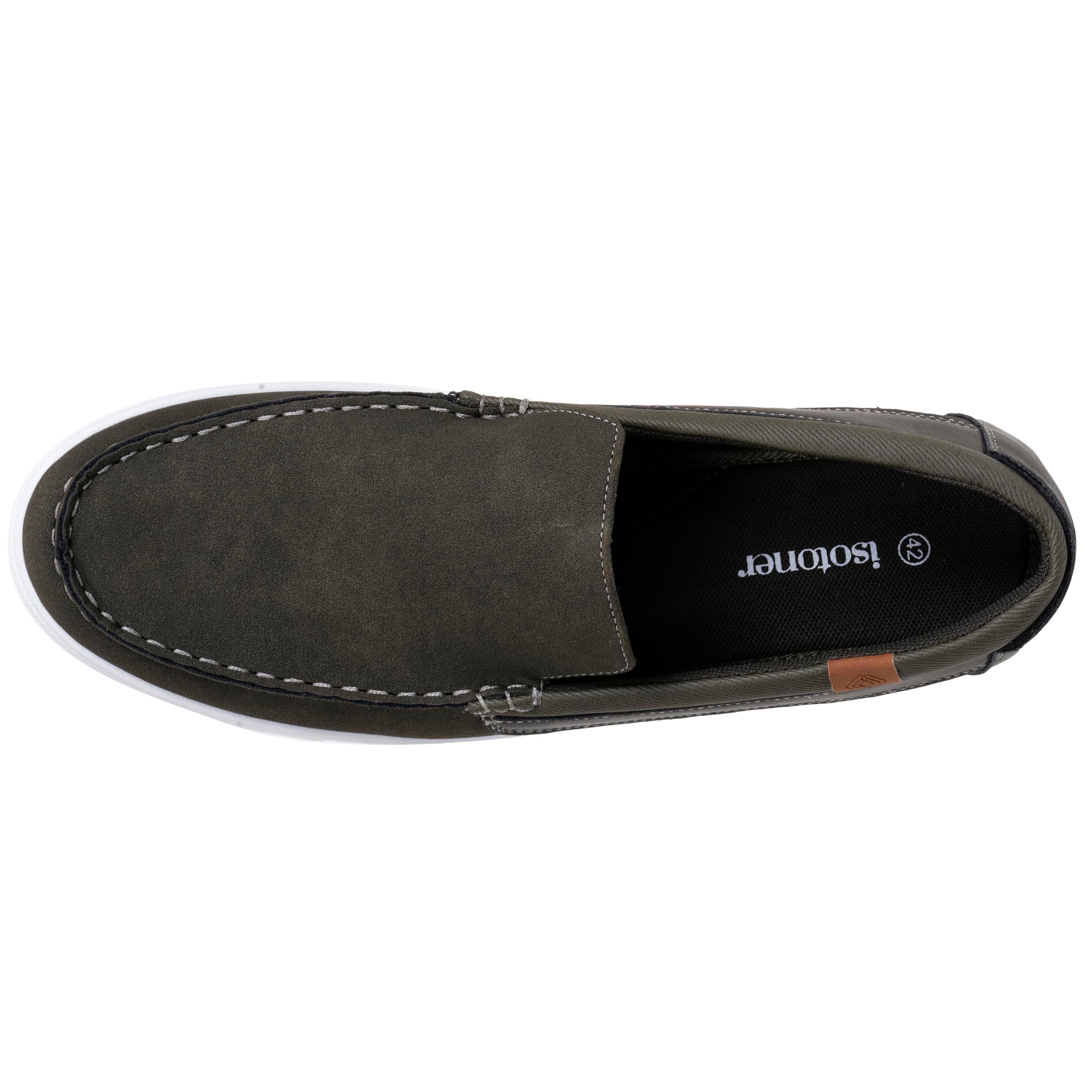 isotoner-mocassins-homme-kaki-confort-everywear image 2