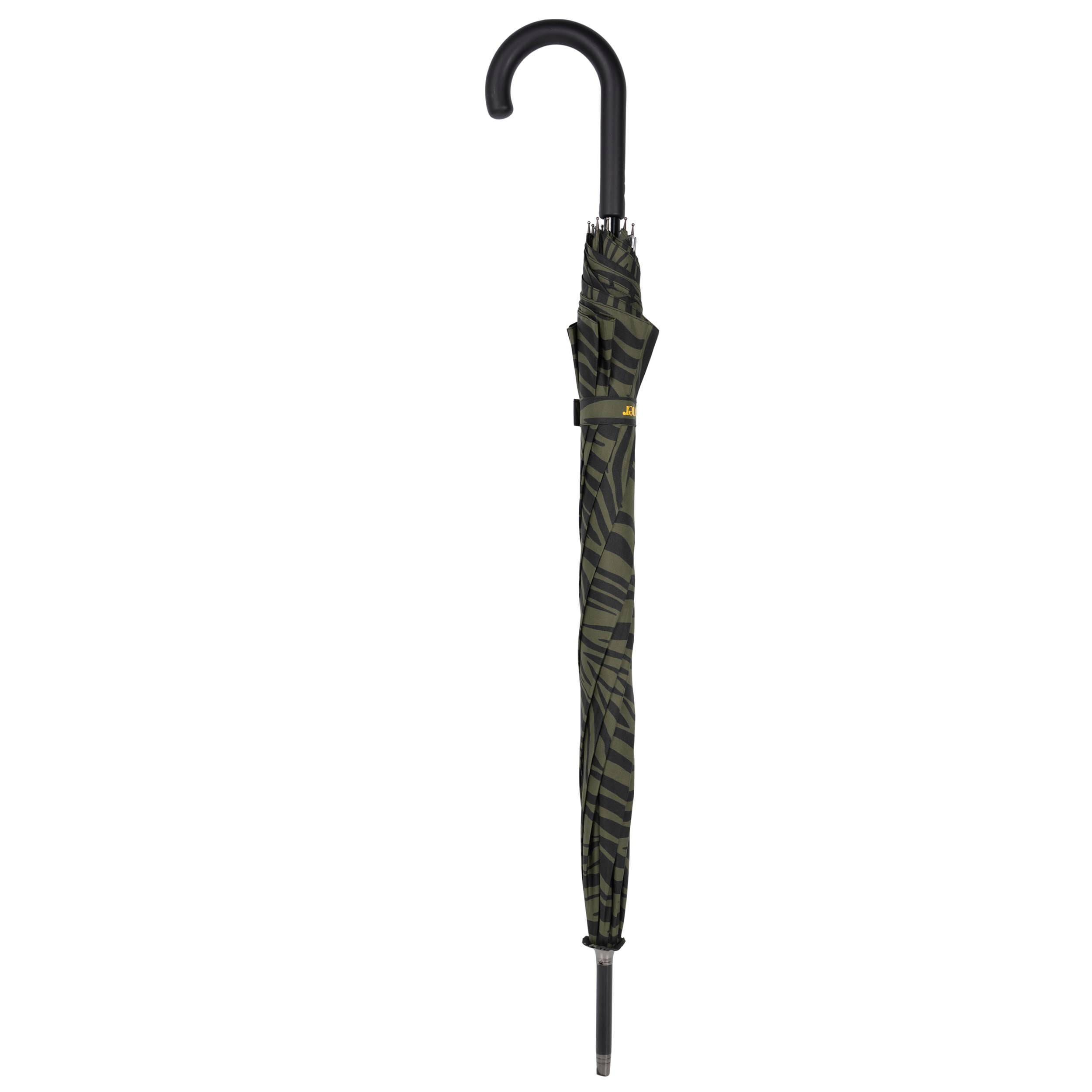 isotoner-parapluie-canne-auto-z-bre-kaki-grande-envergure image 4
