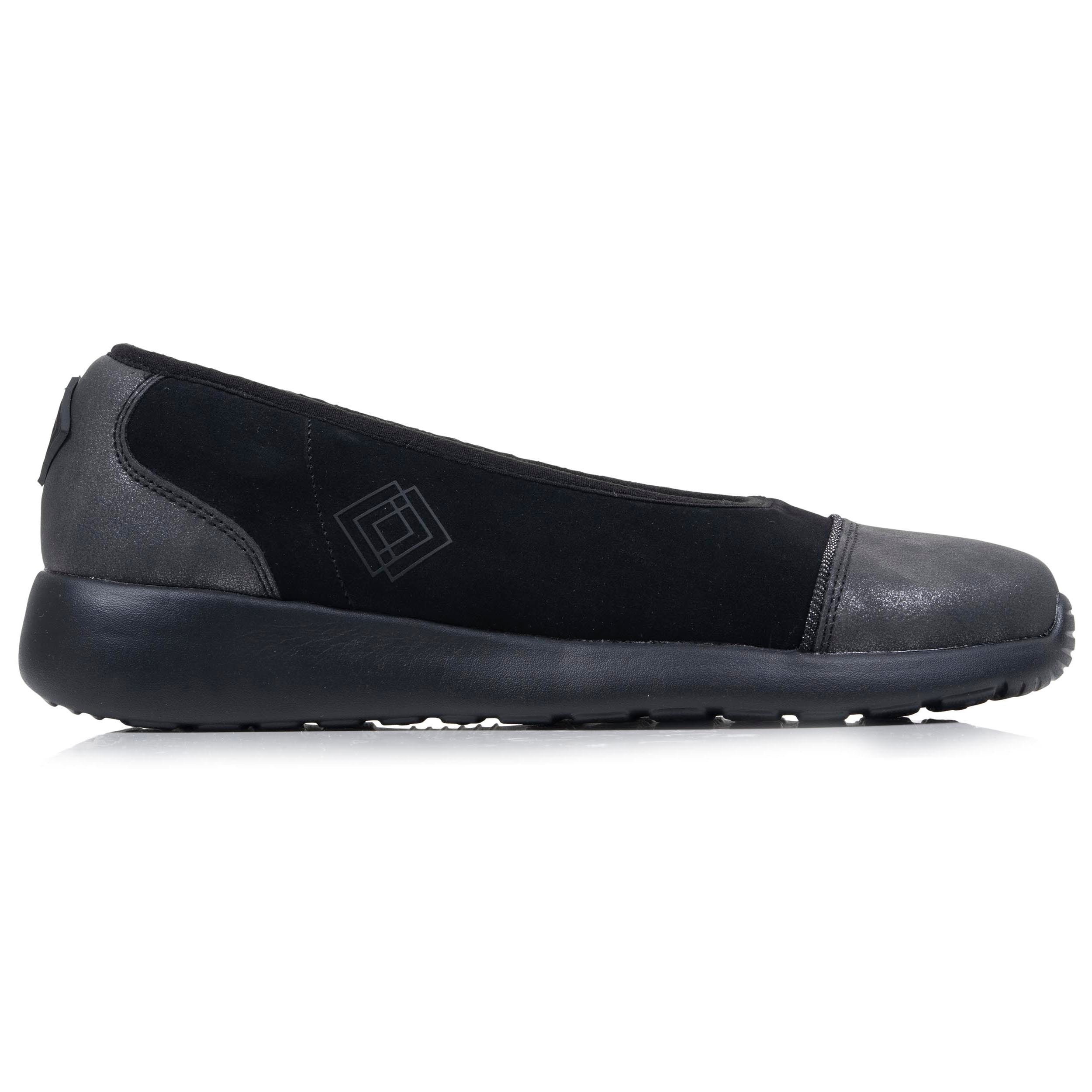 isotoner-ballerines-femme-slip-on-noir-gris-everywear image 8