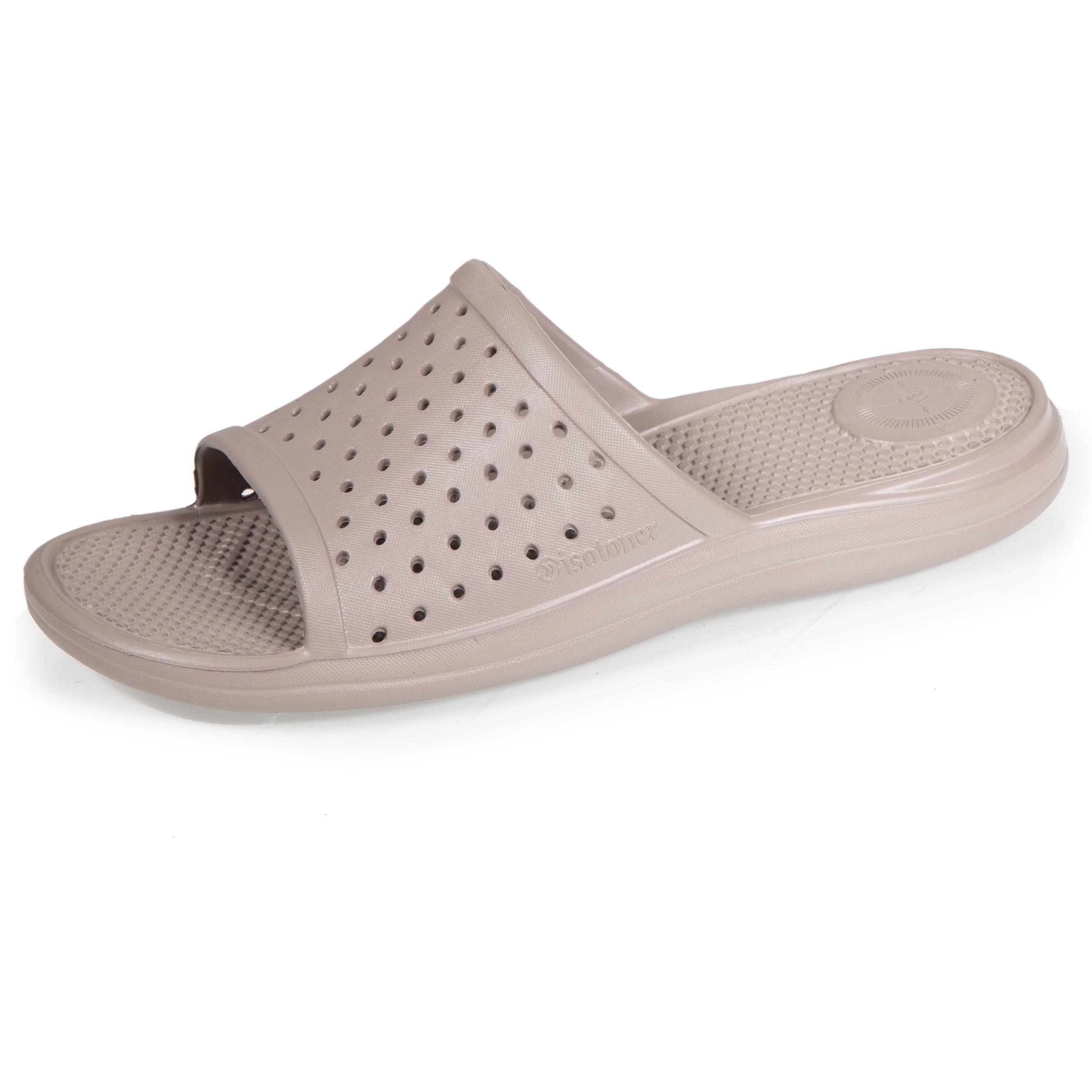 isotoner-mules-claquettes-femme-ajour-es-taupe-everywear image 1