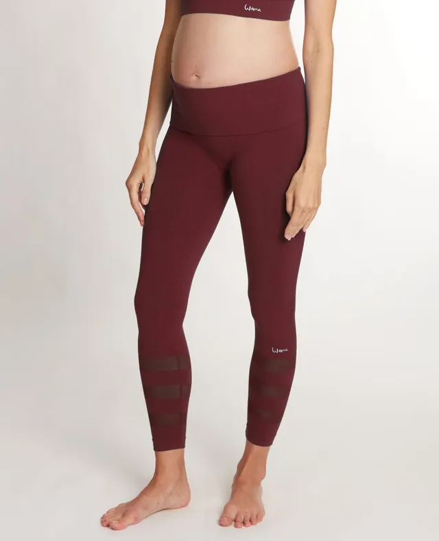 cache-c-ur-woma-legging-de-sport-et-de-grossesse-prune image 1
