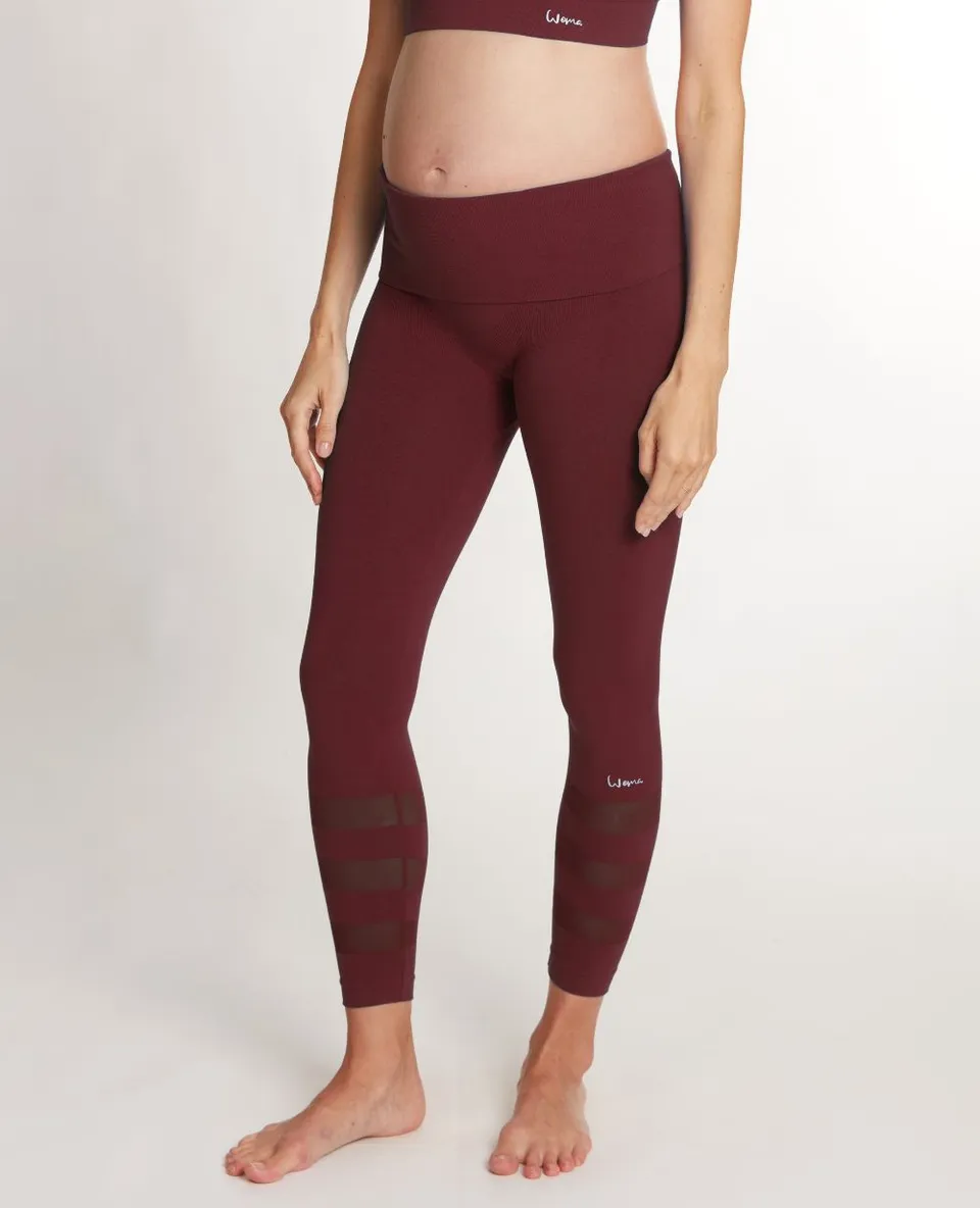 cache-c-ur-woma-legging-de-sport-et-de-grossesse-prune image 1