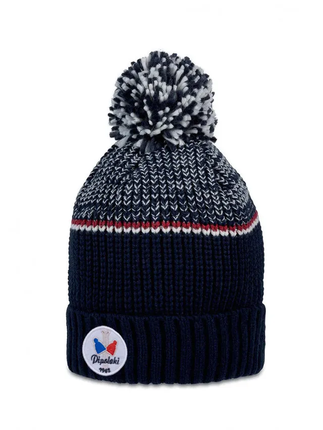 pipolaki-bonnet-lespi-mixte-r-tro-pompon-bicolore-polaire image 1