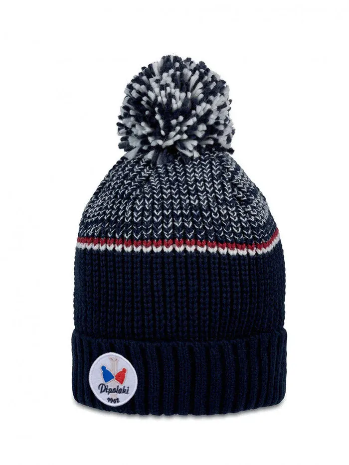 pipolaki-bonnet-lespi-mixte-r-tro-pompon-bicolore-polaire image 1