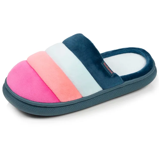 isotoner-chaussons-mules-femme-bloup-multicolor image 1