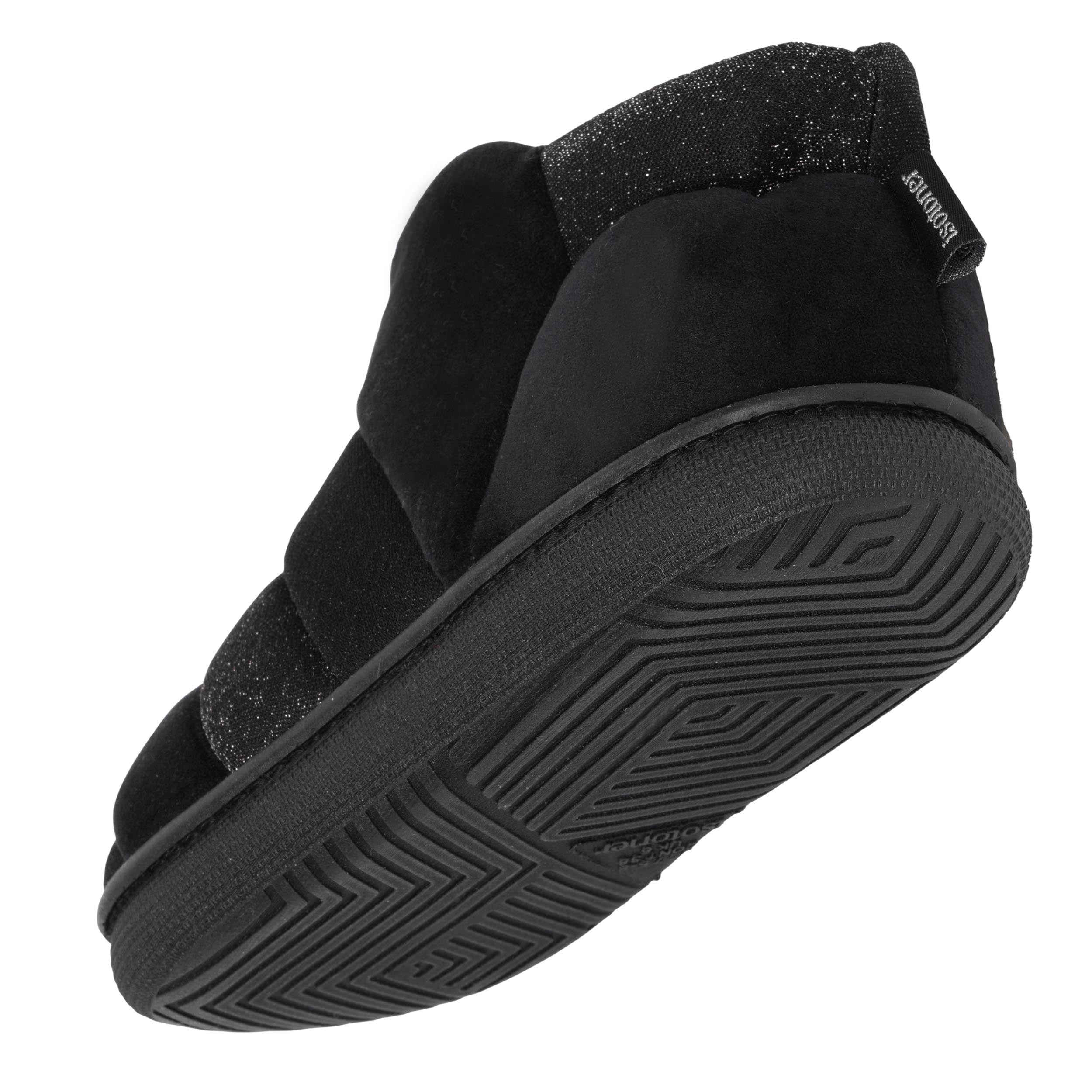 isotoner-chaussons-bottillons-femme-bloup-noir-velours image 5