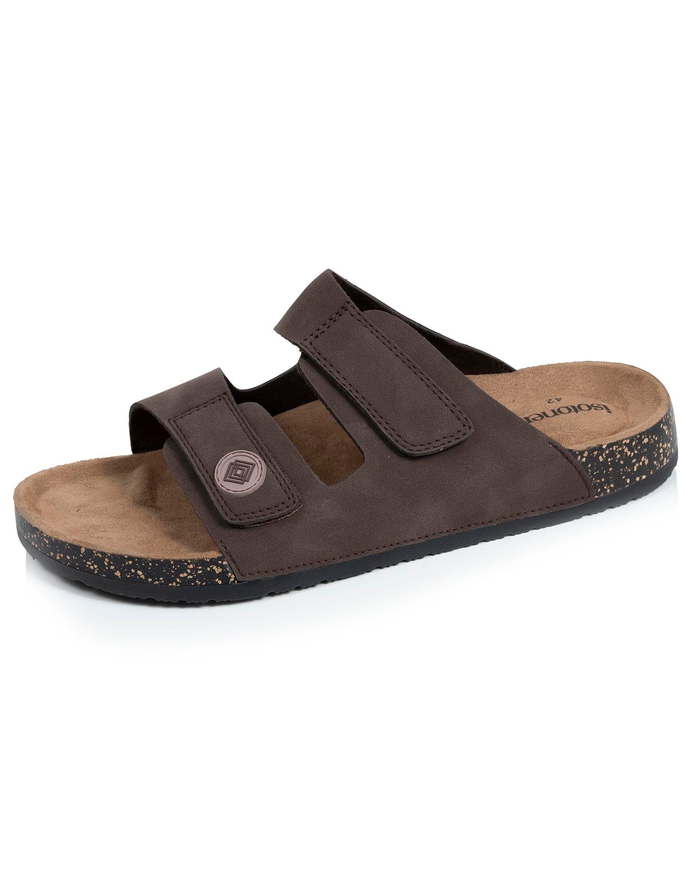 isotoner-mules-sandales-homme-double-bride-chocolat image 6