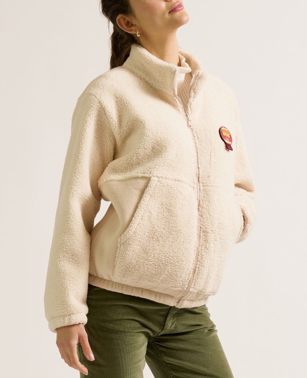 cache-c-ur-veste-polaire-mixte-de-grossesse-et-portage-sasha-beige image 6