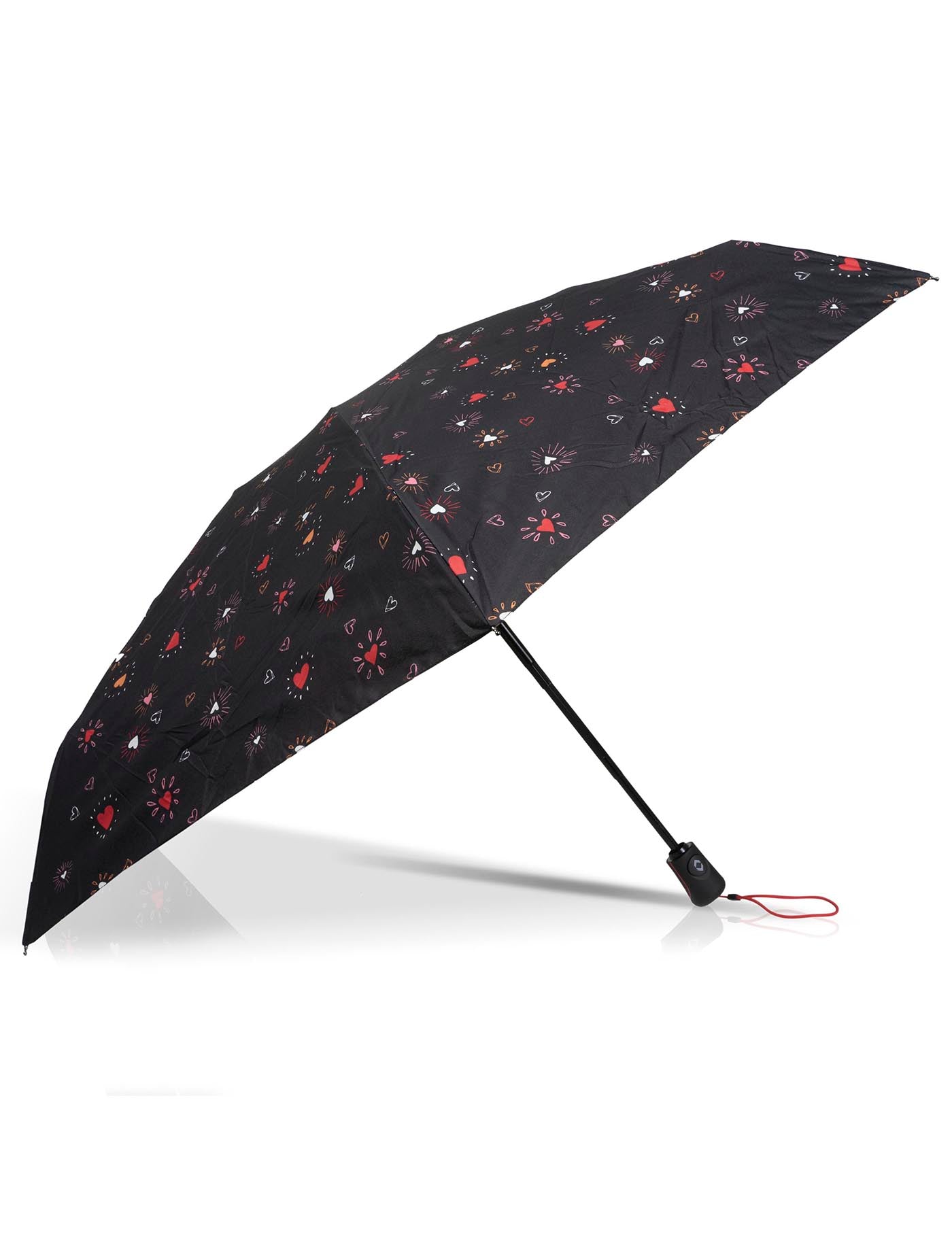 isotoner-parapluie-mini-auto-c-ur-rouge-ultra-d-perlant image 7