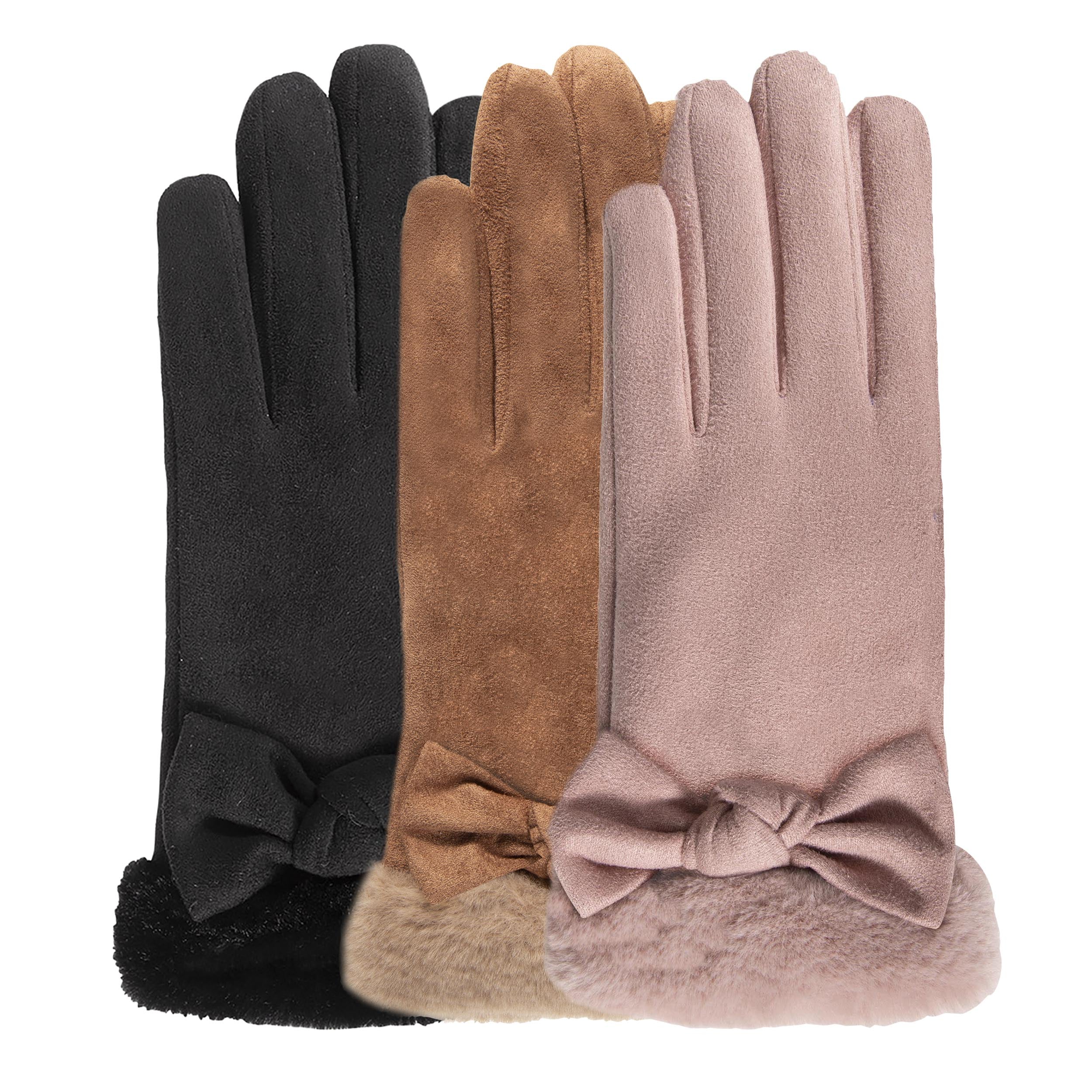 isotoner-gants-femme-ultra-chaud-tactiles-noir image 2