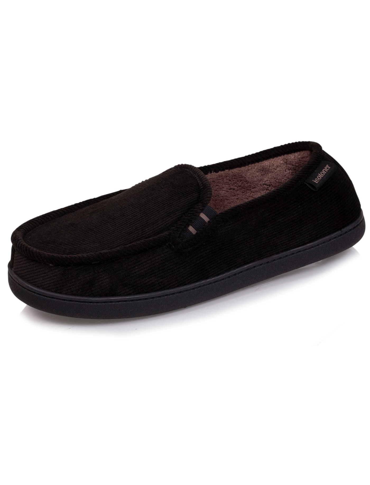 isotoner-mocassins-chaussons-homme-noir-confort-nuage image 6