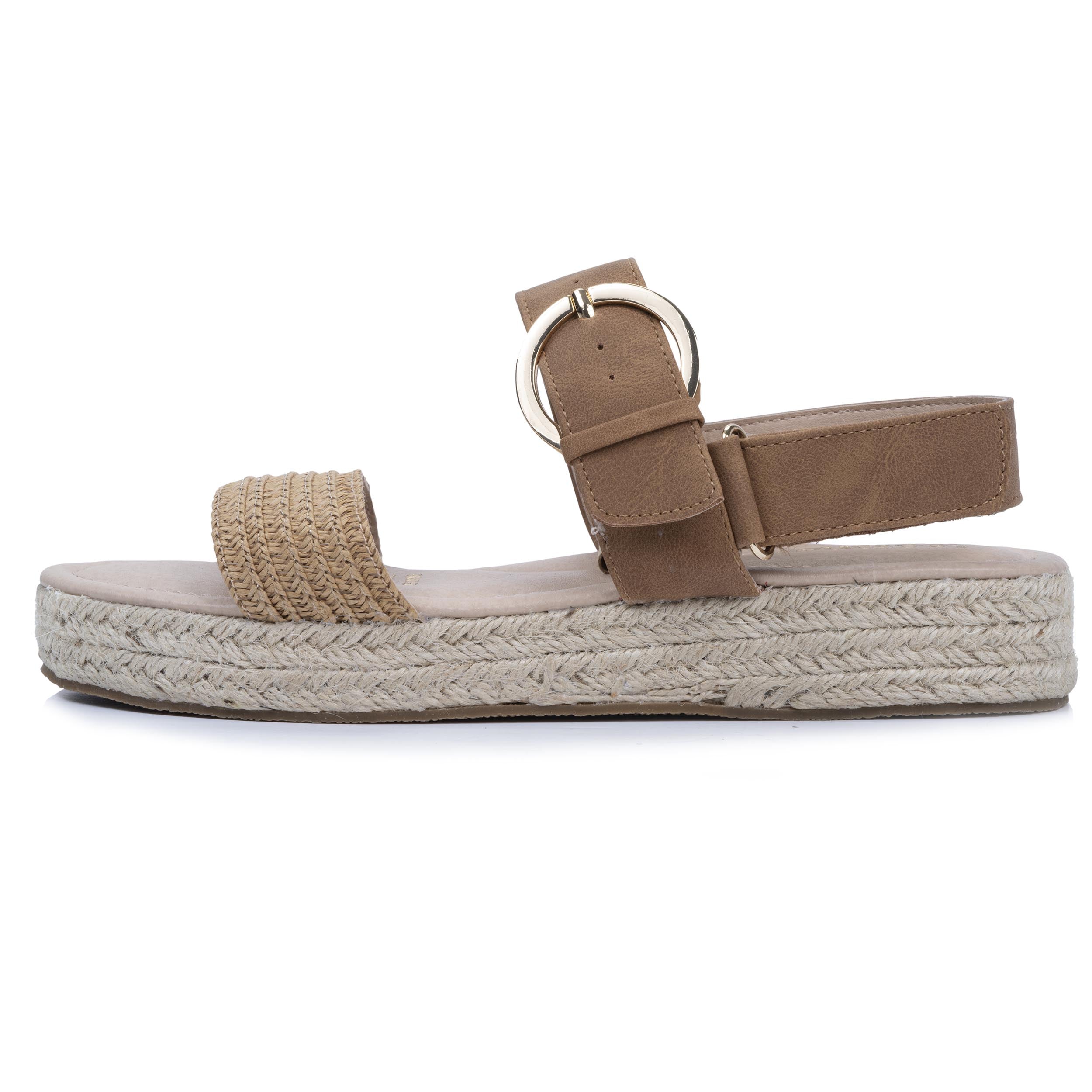 isotoner-sandales-femme-corde-tress-e-camel-m-moire-de-forme image 4