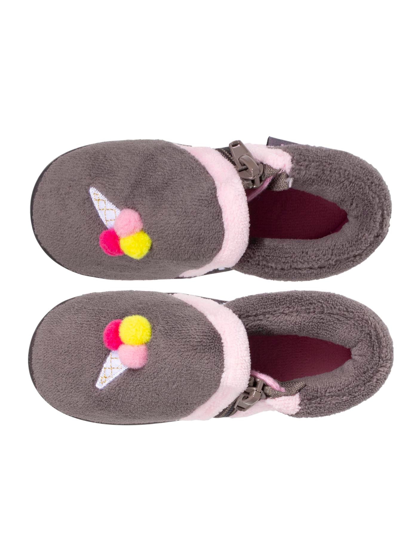 isotoner-chaussons-bottillons-zip-b-b-glace-gris image 7