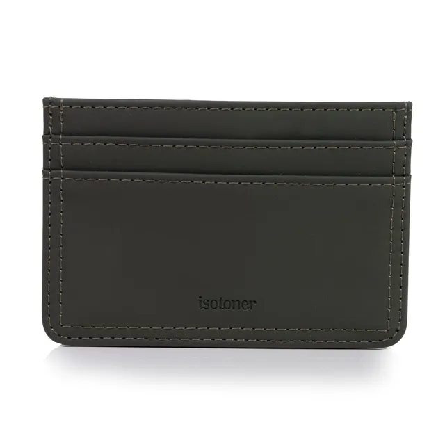 isotoner-porte-cartes-mixte-kaki-anti-rfid image 1