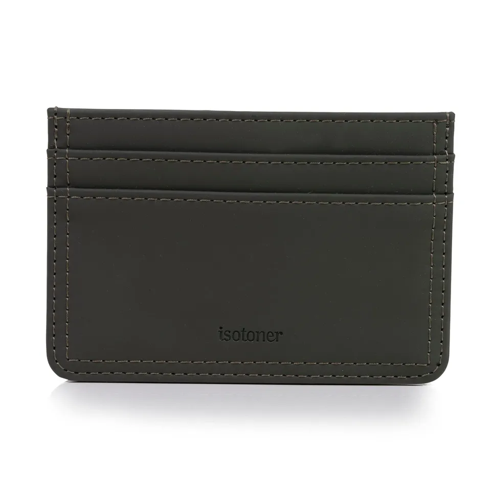 isotoner-porte-cartes-mixte-kaki-anti-rfid image 1