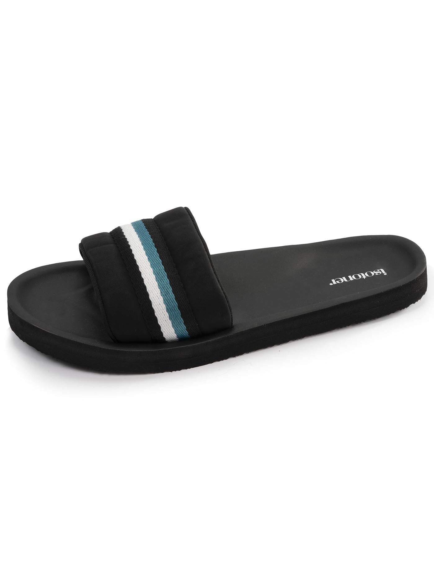isotoner-mules-claquettes-homme-moul-e-noir-bleu image 6