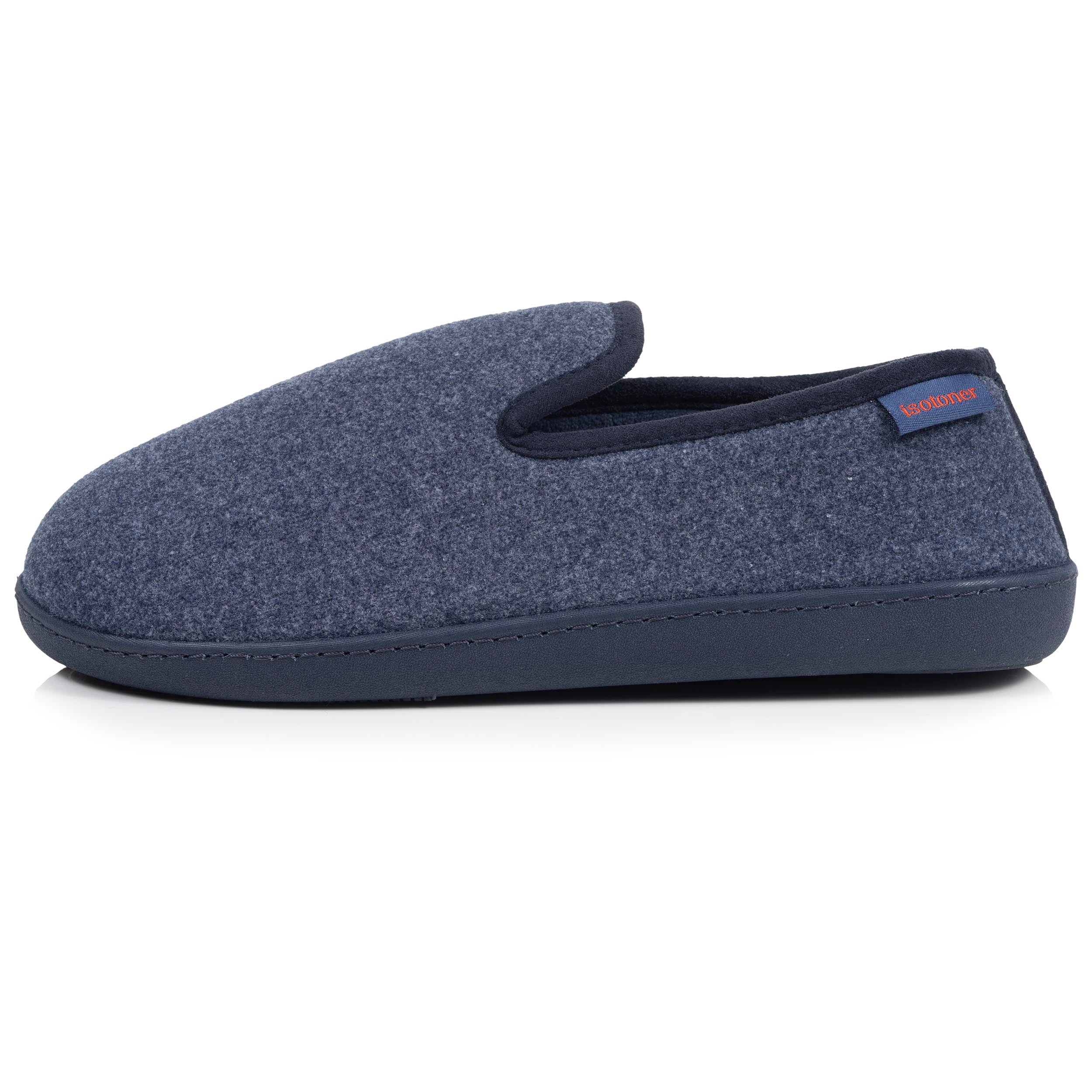 isotoner-chaussons-charentaises-homme-marine-clair image 4