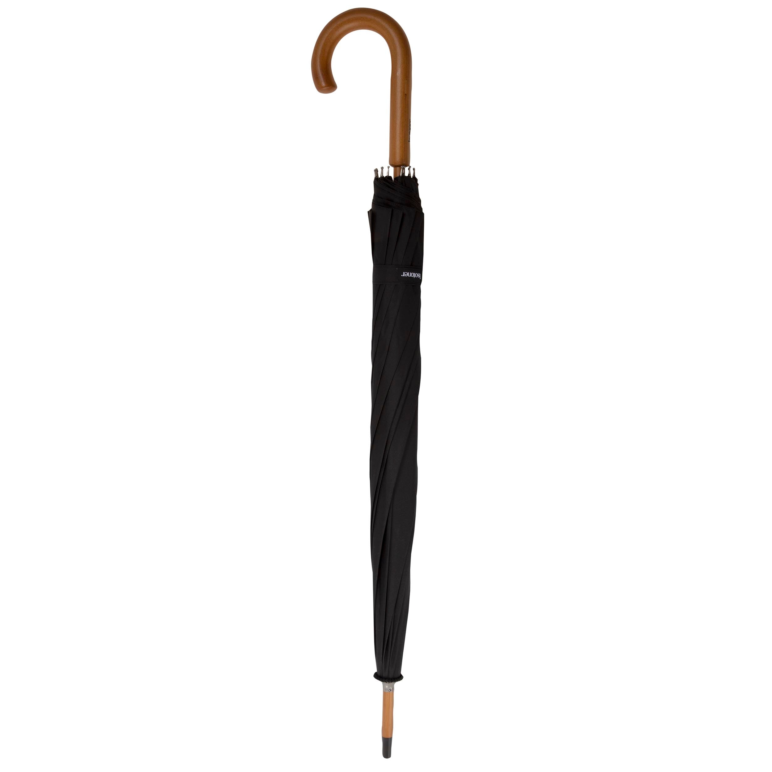 isotoner-parapluie-canne-d-perlant-noir-deluxe image 4