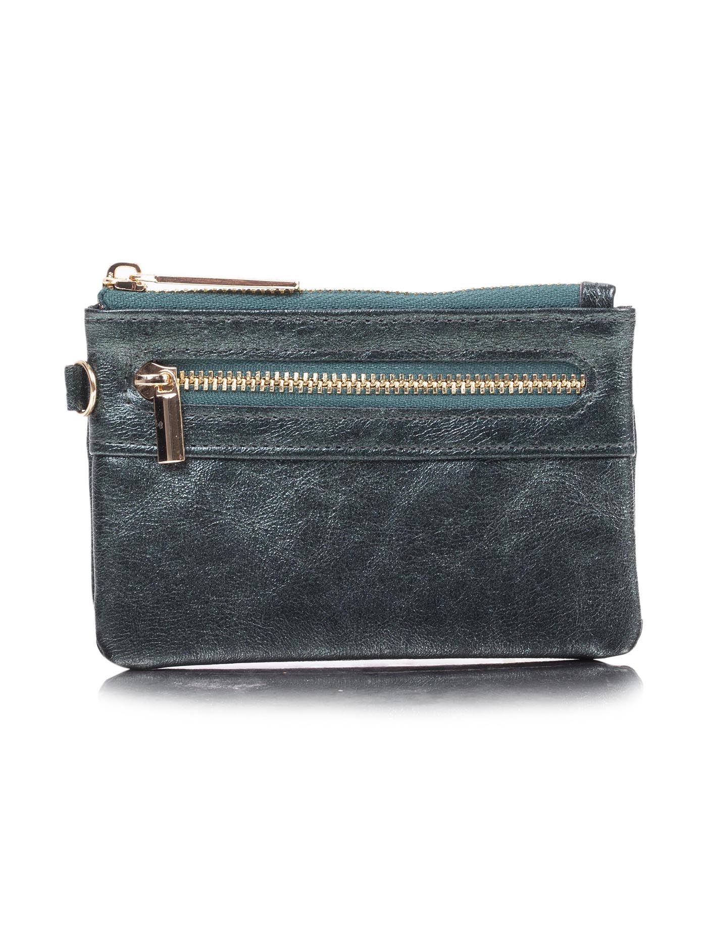 isotoner-porte-monnaie-femme-zipp-vert-rfid image 6