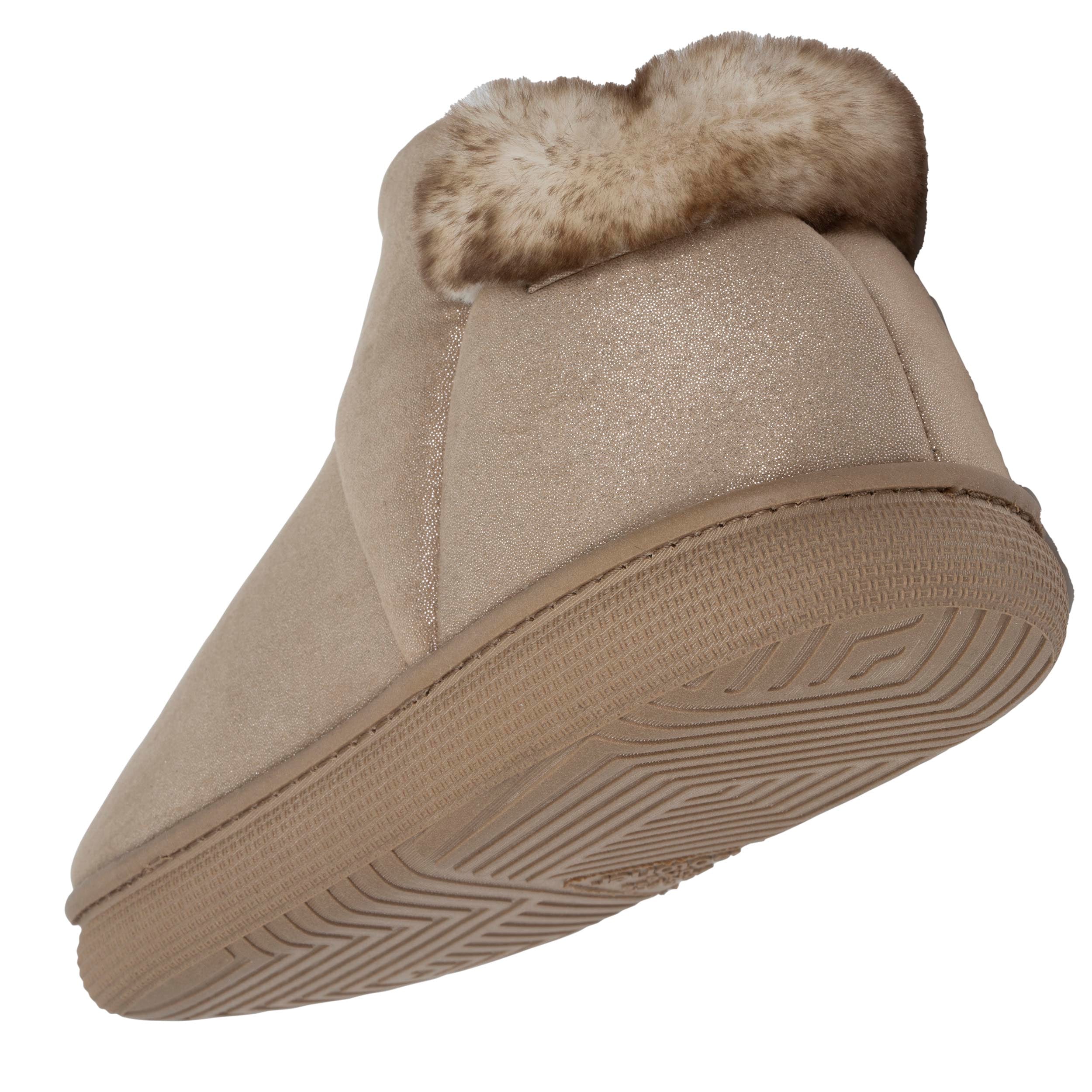 isotoner-chaussons-bottillons-femme-bloup-beige image 5