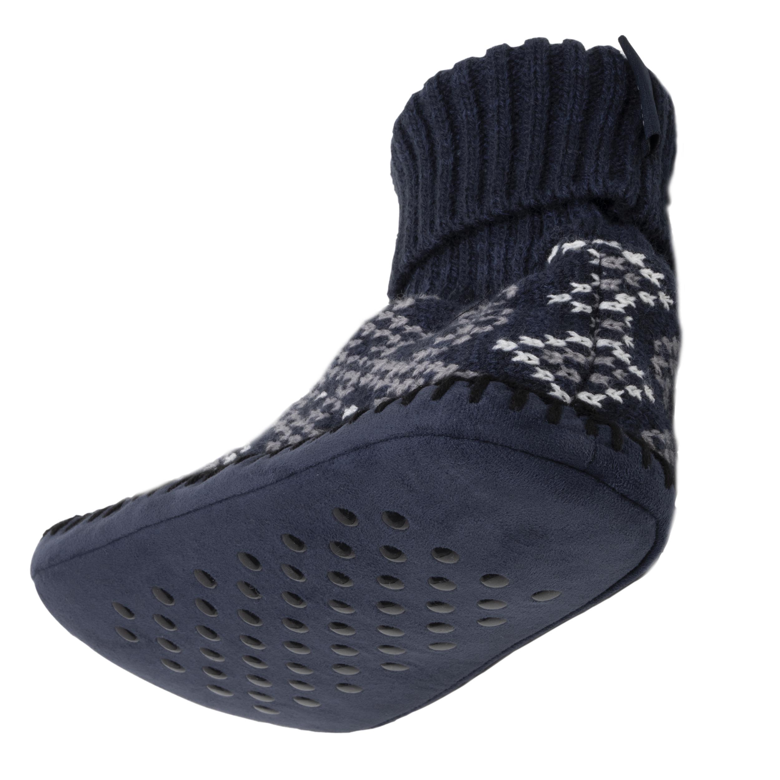 isotoner-chaussons-scandinaves-homme-jacquard-marine image 5