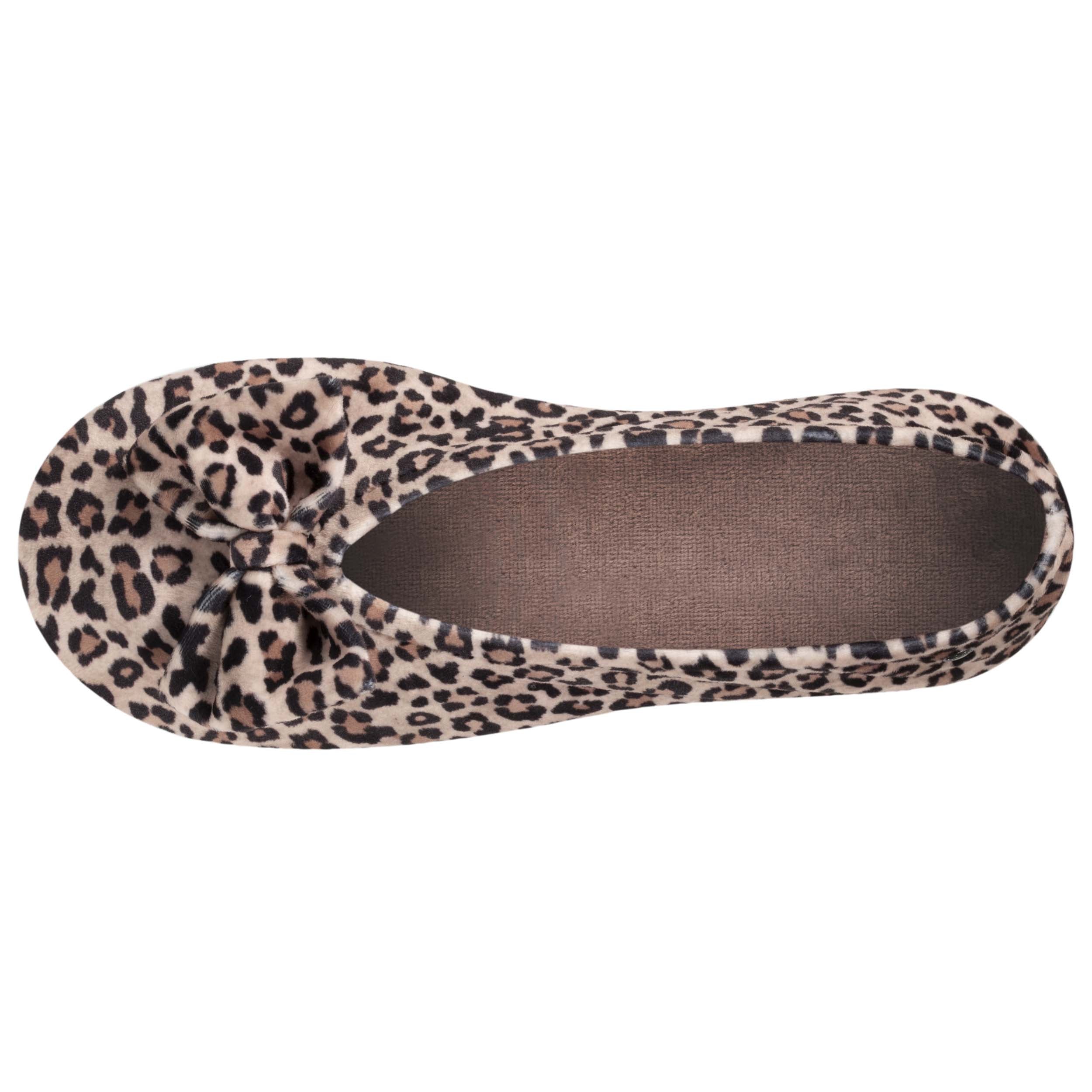 isotoner-chaussons-ballerines-femme-grand-n-ud-panth-re image 3