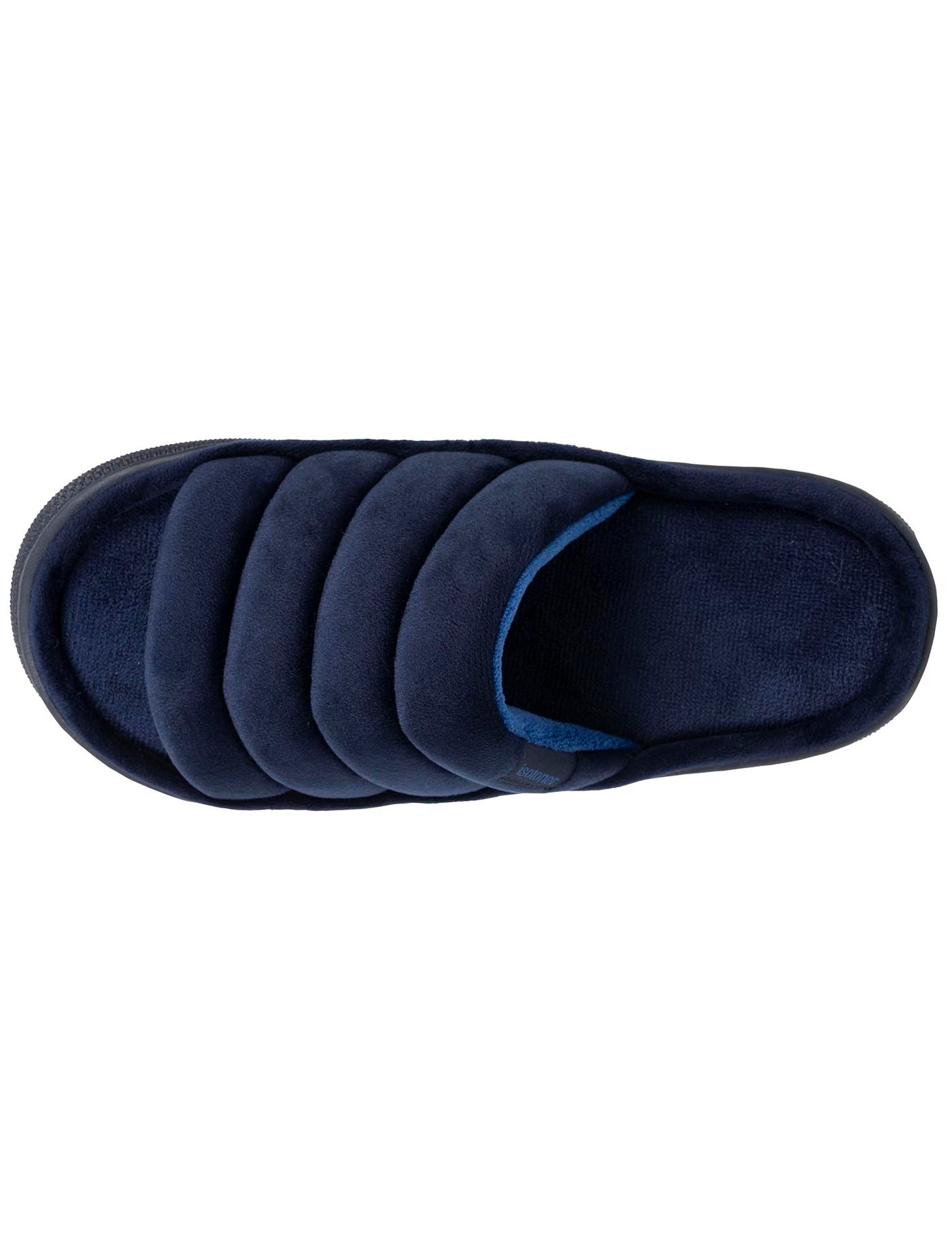 isotoner-chaussons-sandales-homme-bloup-marine-velours image 7