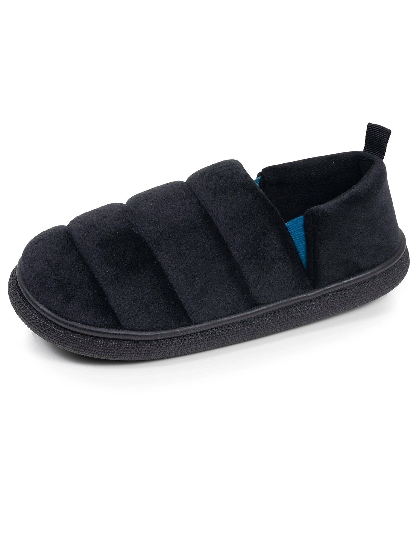 isotoner-chaussons-slippers-homme-bloup-noir-bleu image 6