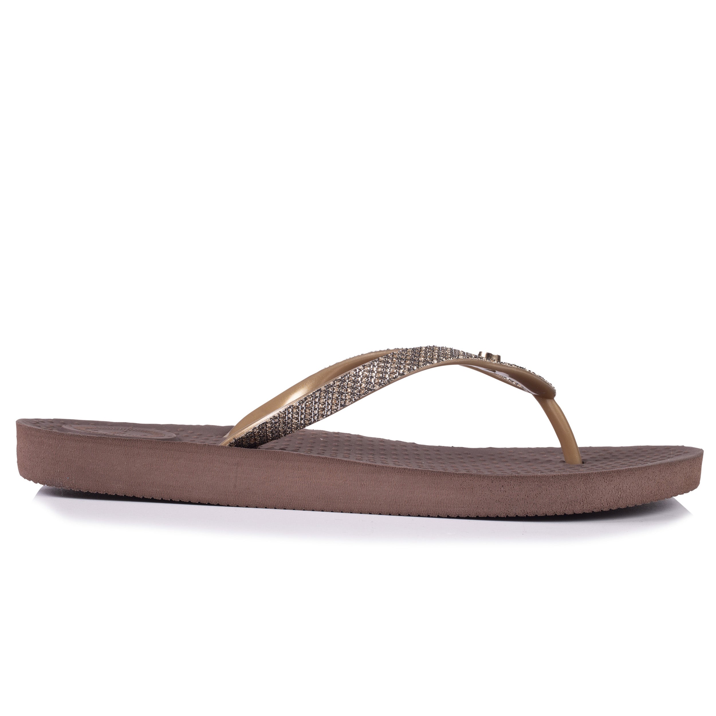 isotoner-everywear-tongs-femme-marron-ornements image 8