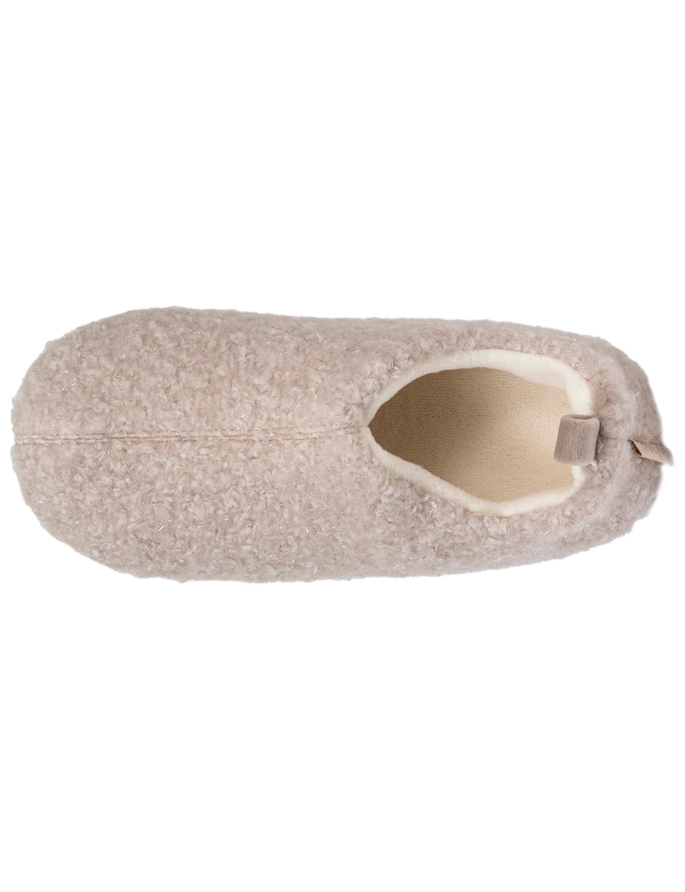 isotoner-chaussons-bottillons-bas-femme-beige-sherpa-fils-m-tallis-s image 7