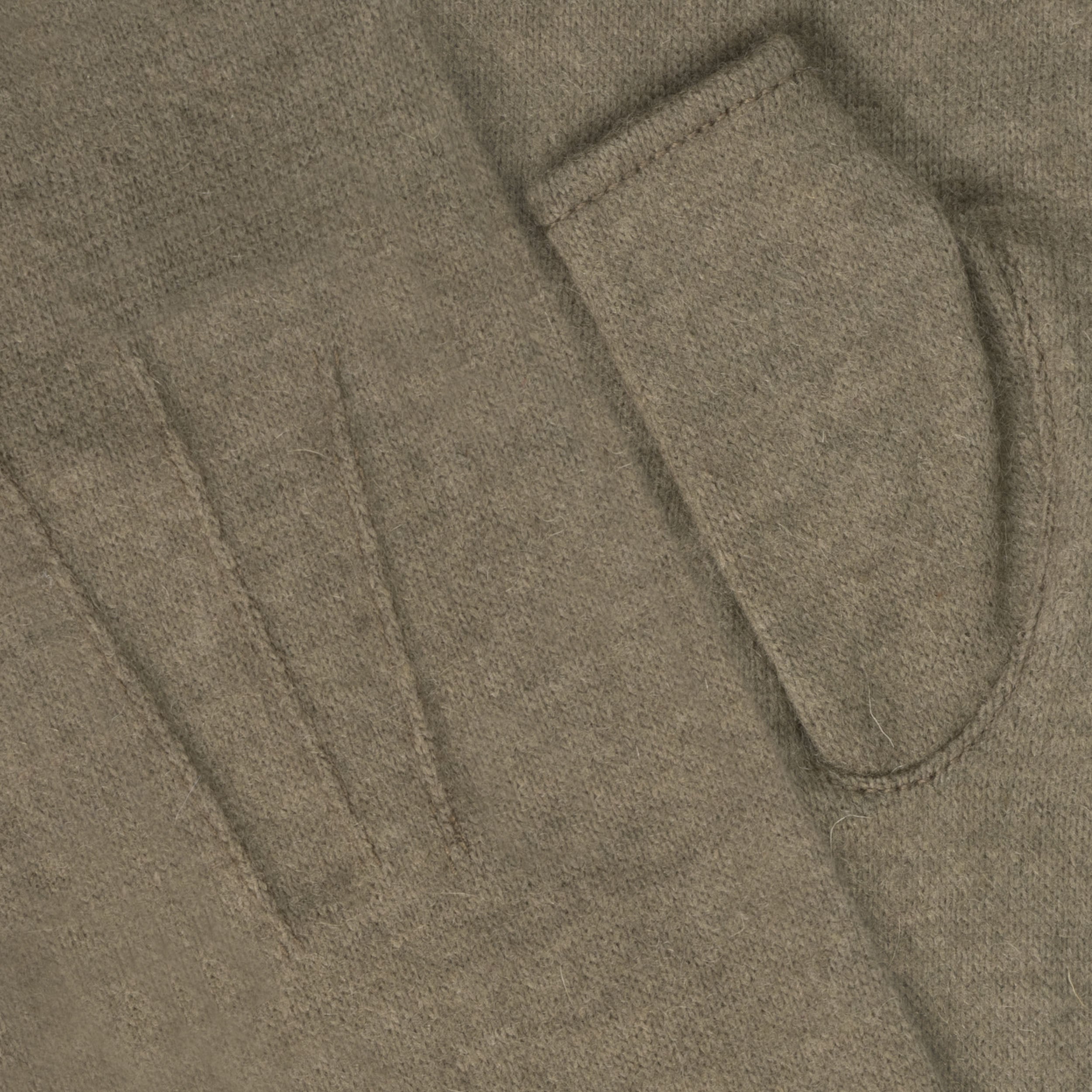isotoner-mitaines-femme-laine-kaki-mitaine-longue-taille-unique image 2