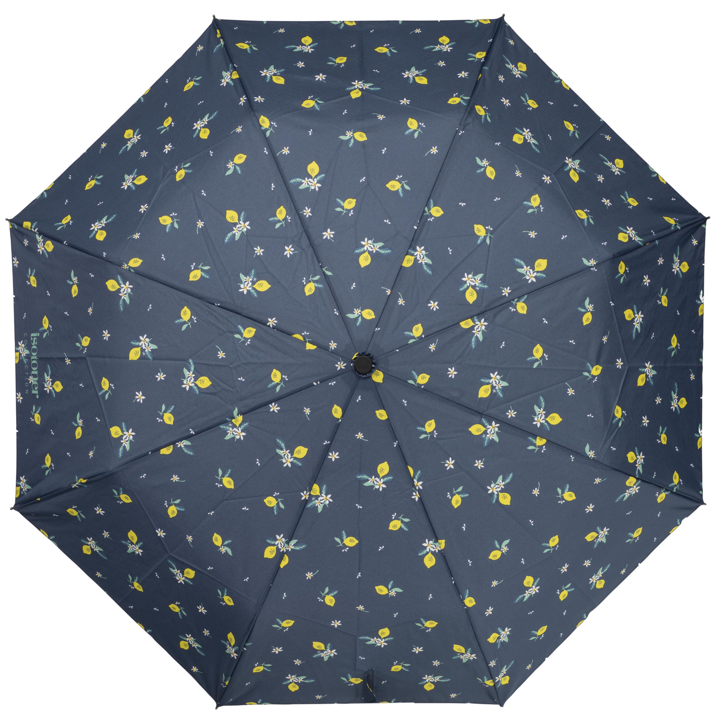 isotoner-parapluie-petit-prix-citron-jaune-8-baleines-acier image 3