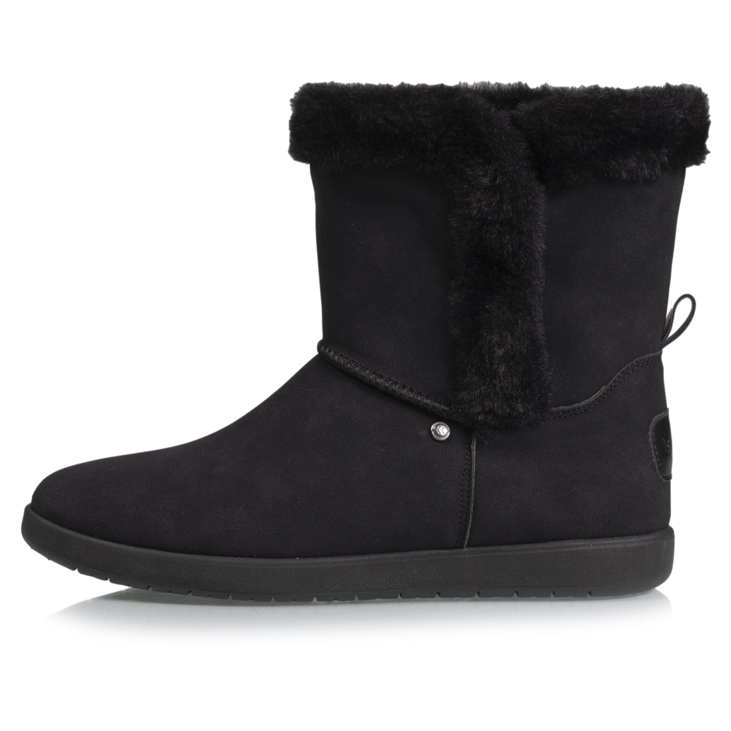 isotoner-bottines-femme-fourr-es-revers-noir image 3