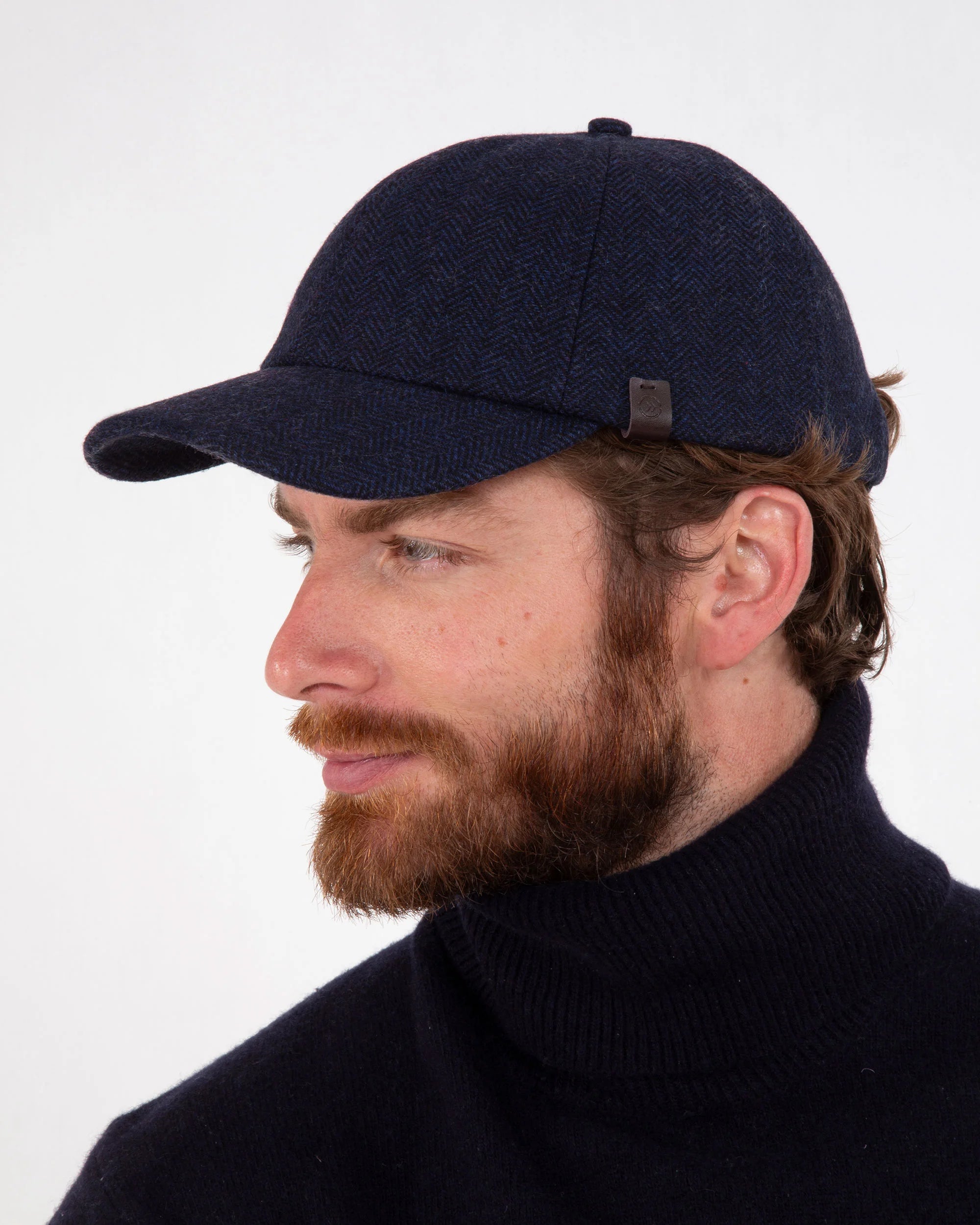 isotoner-casquette-homme-laine-chevrons-marine-taille-unique image 2