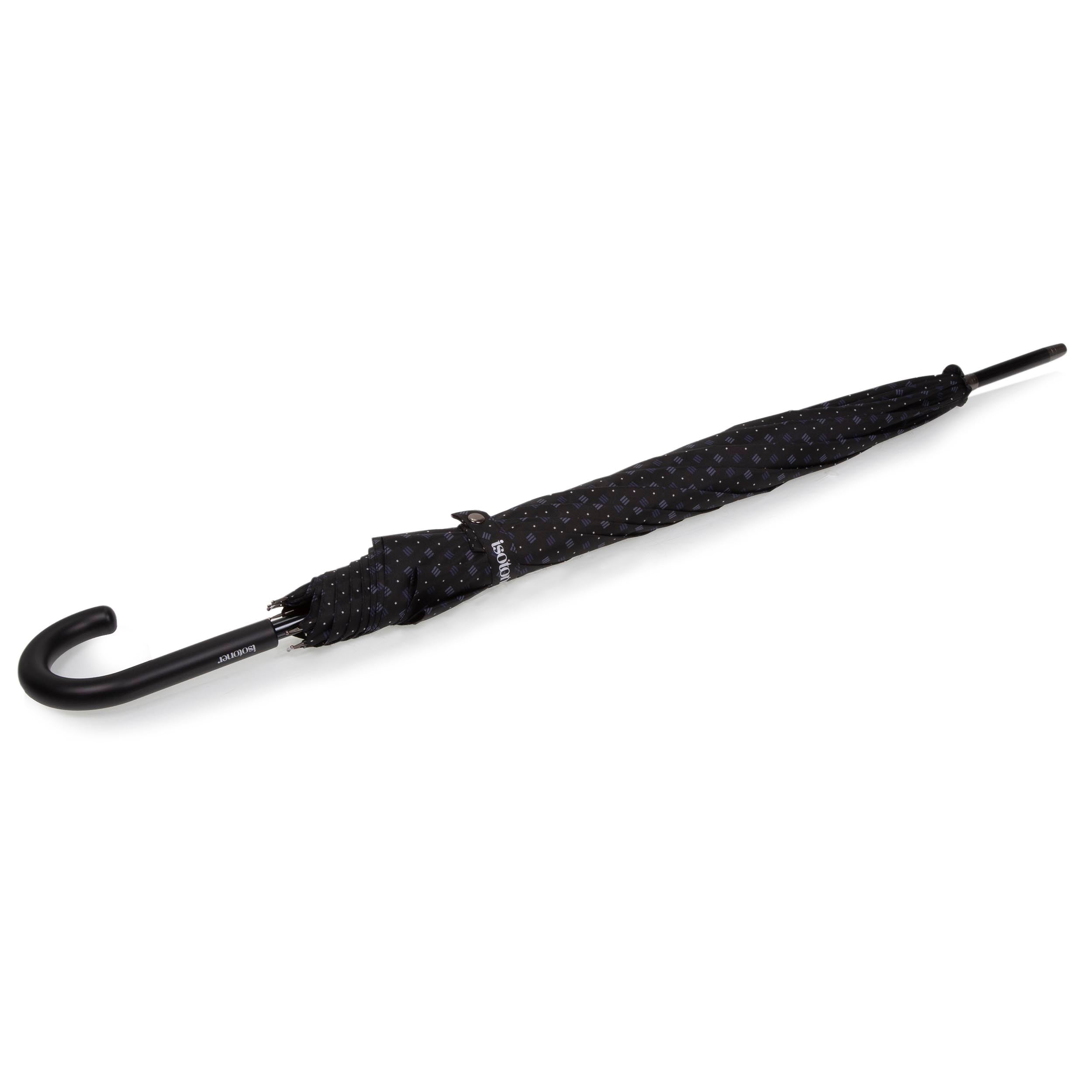 isotoner-parapluie-canne-automatique-cravate-trait-homme image 3