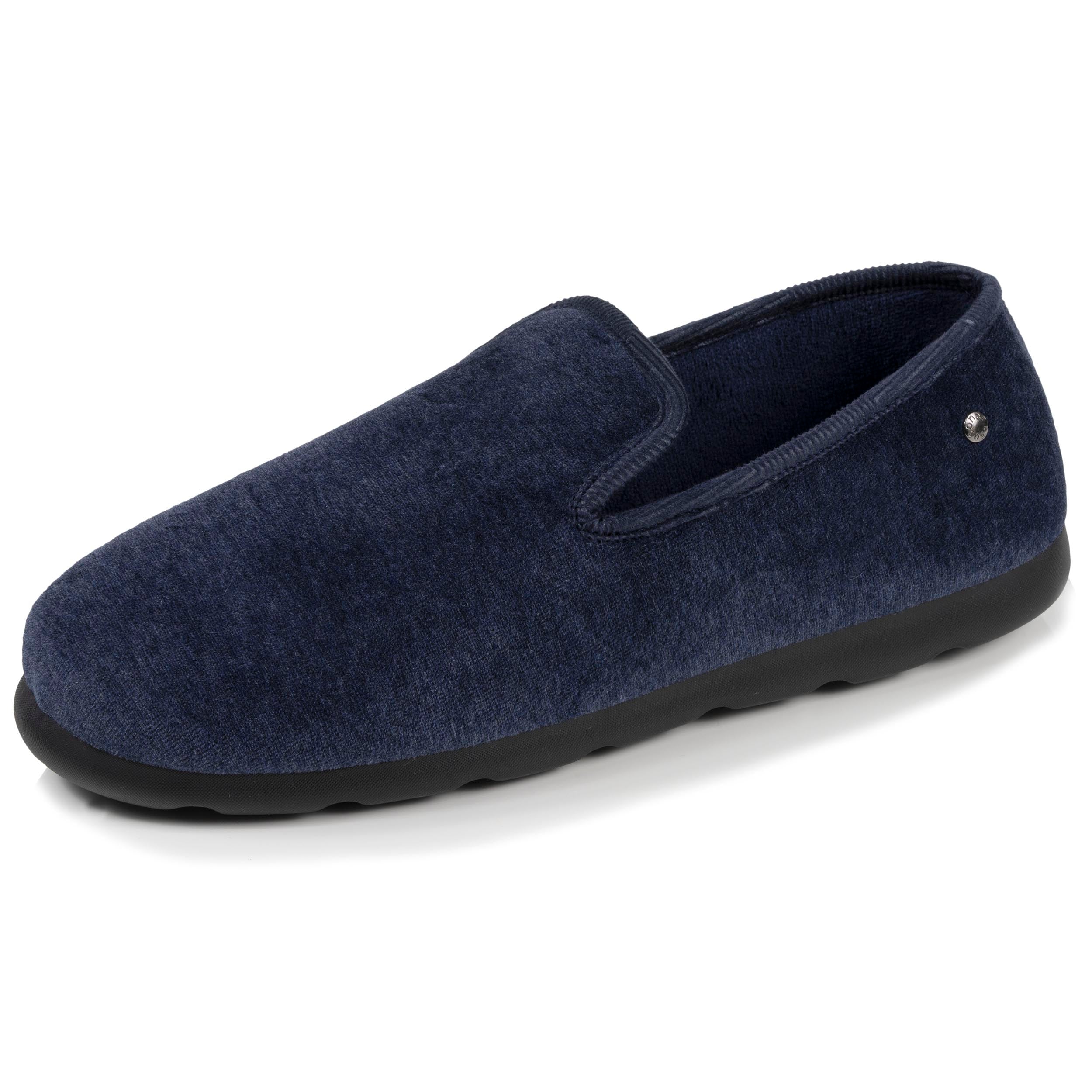 isotoner-chaussons-charentaises-homme-marine-chin-everywear image 1