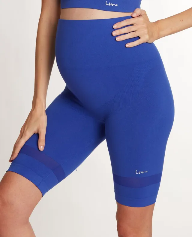 cache-c-ur-woma-cycliste-de-sport-et-grossesse-bleu-lectrique image 1