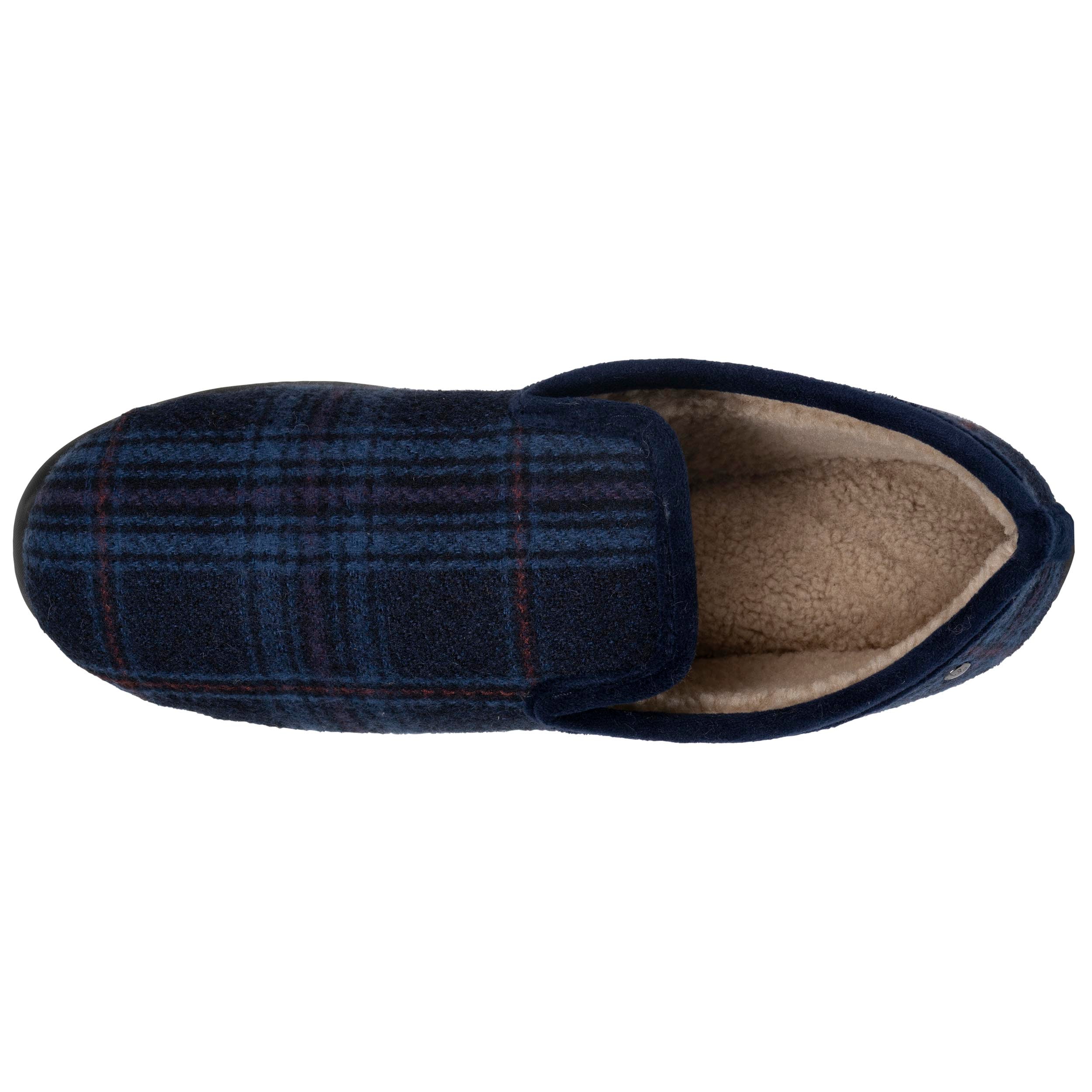 isotoner-chaussons-charentaises-homme-tartan-bleus image 3