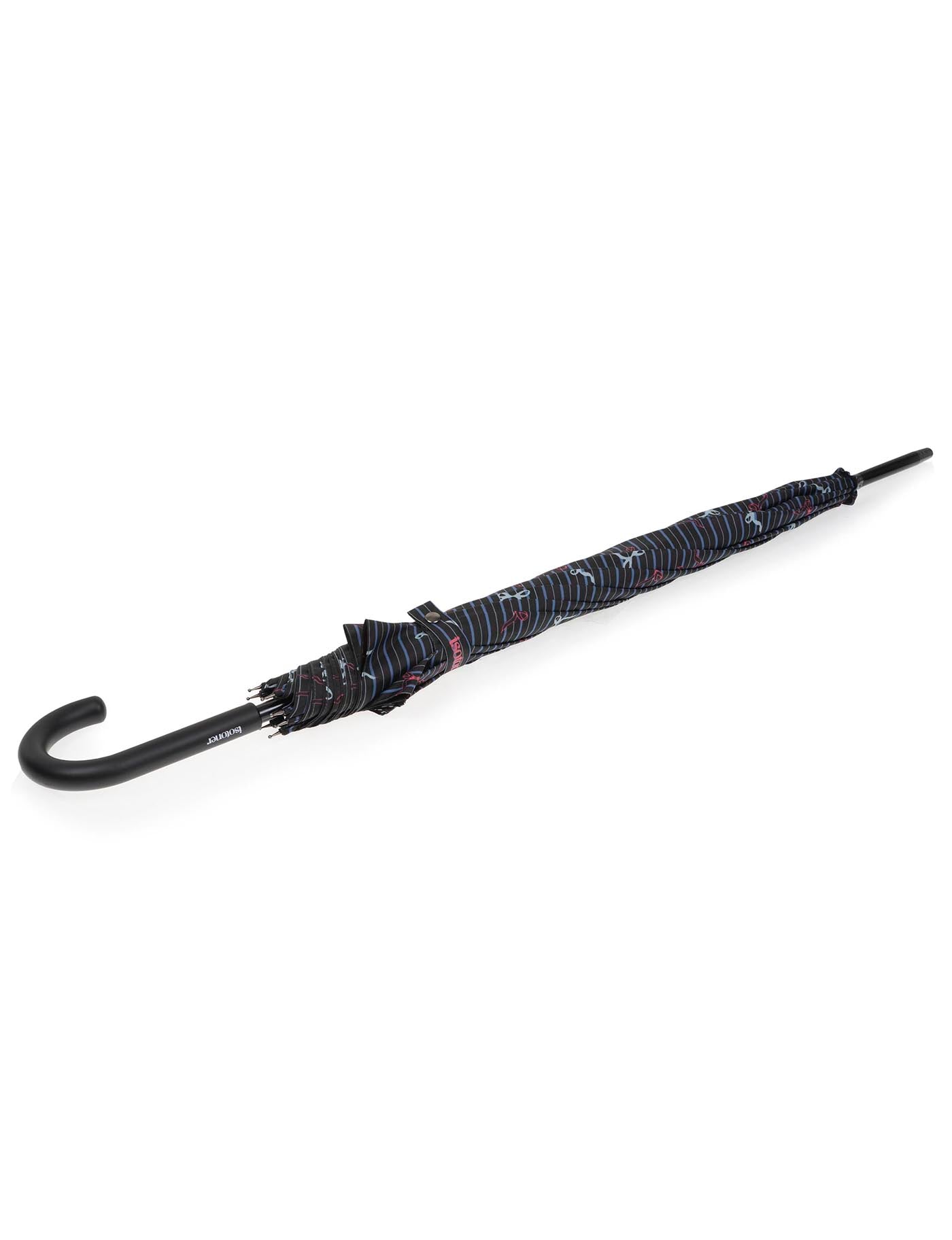 isotoner-parapluie-canne-auto-rayure-n-ud-bleu image 7