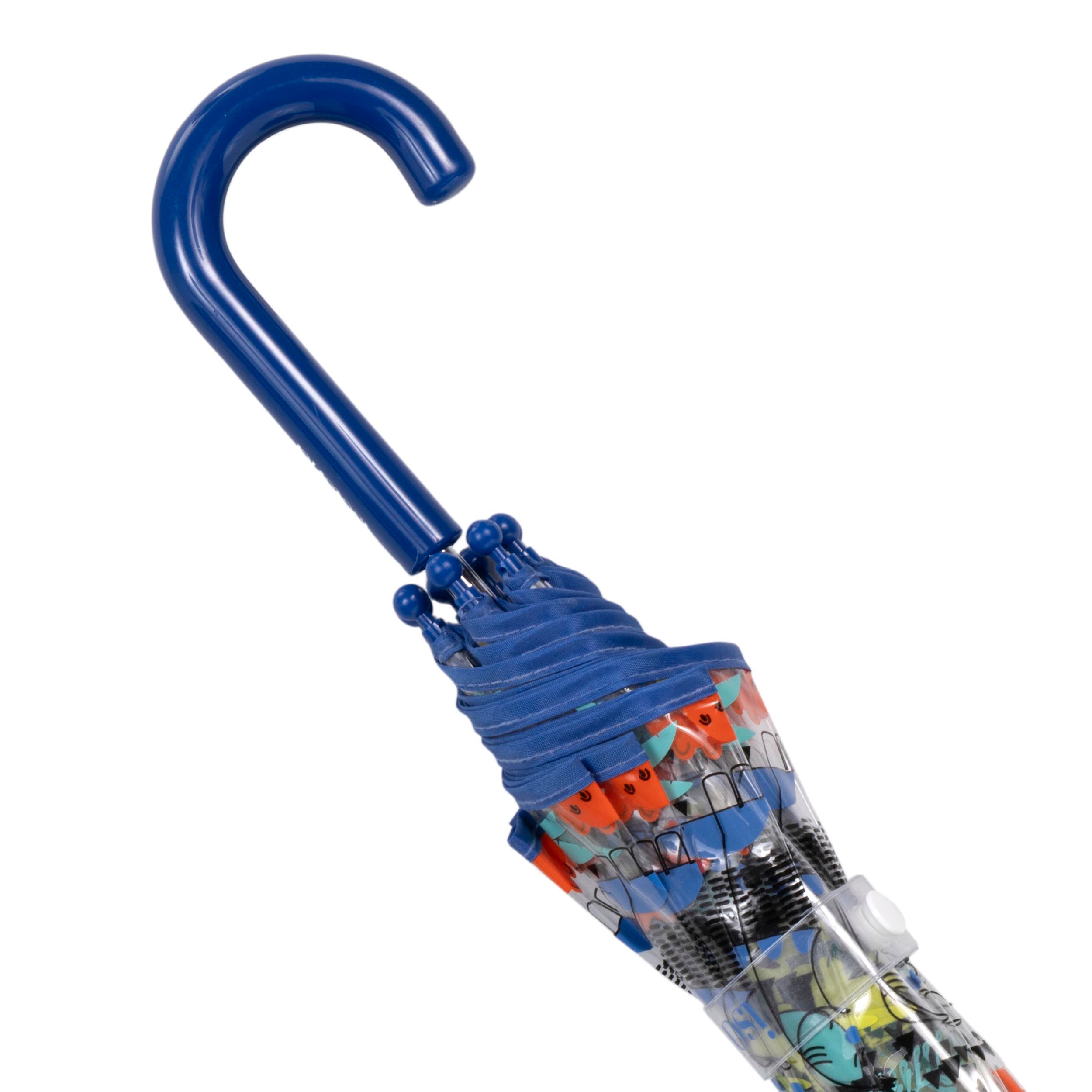 isotoner-parapluie-enfant-transparent-dinosaure-cloche-320g image 5