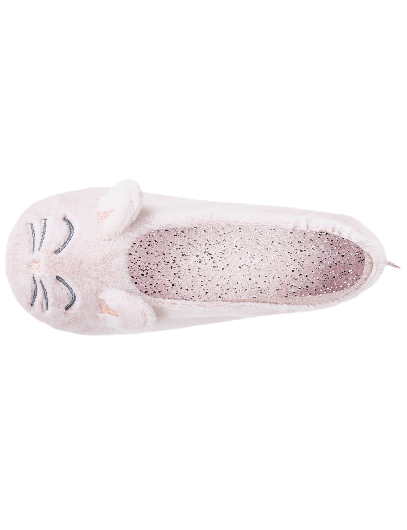 isotoner-chaussons-ballerines-femme-3d-fourrure-rose image 7