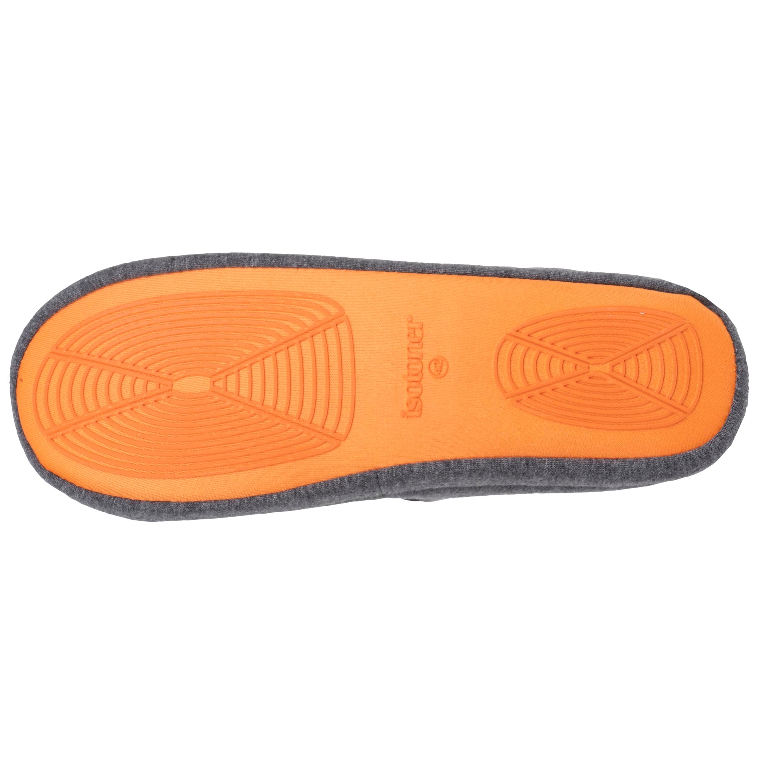 isotoner-chaussons-mules-homme-gris-chin-jersey image 4