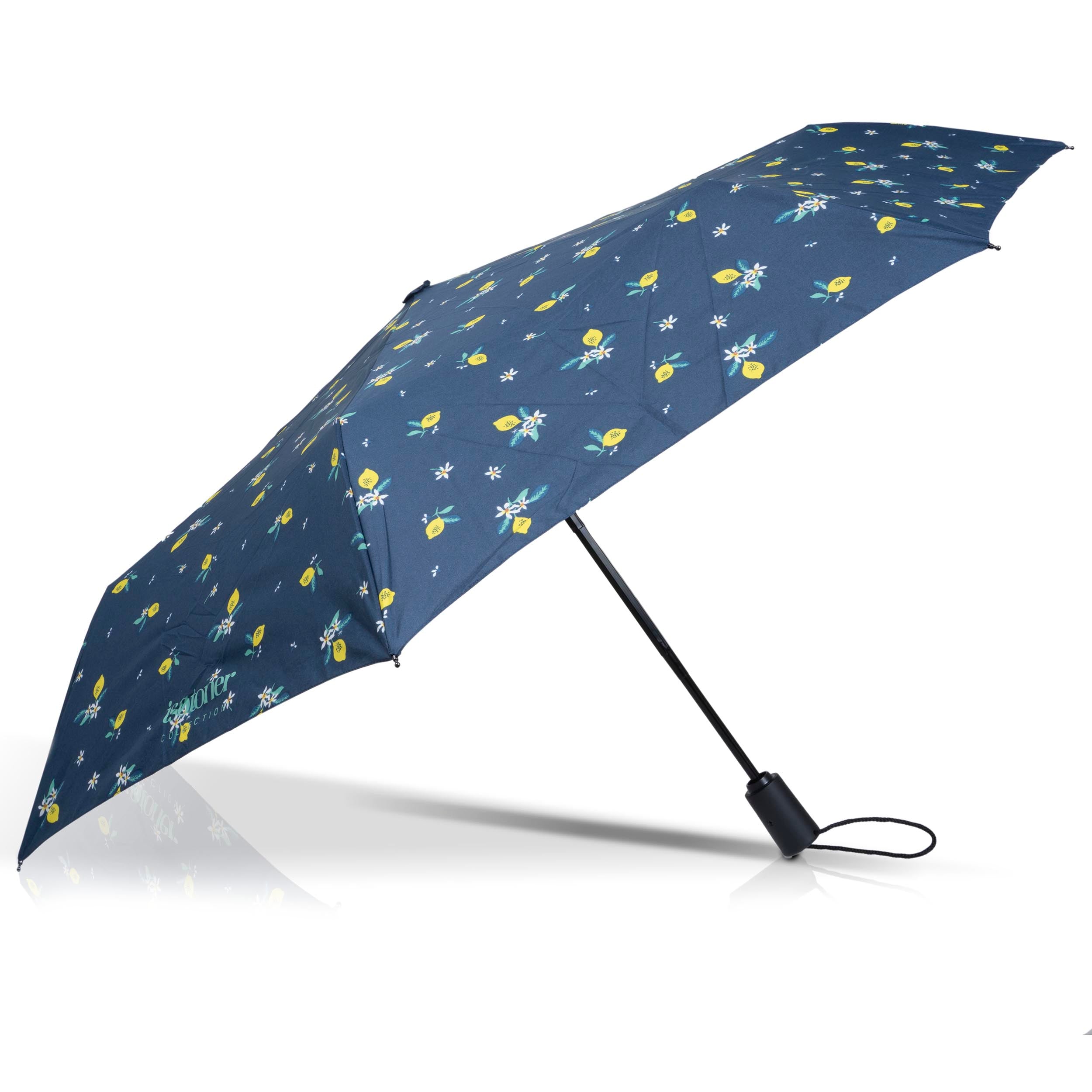 isotoner-parapluie-auto-citron-jaune-ultra-d-perlant image 2