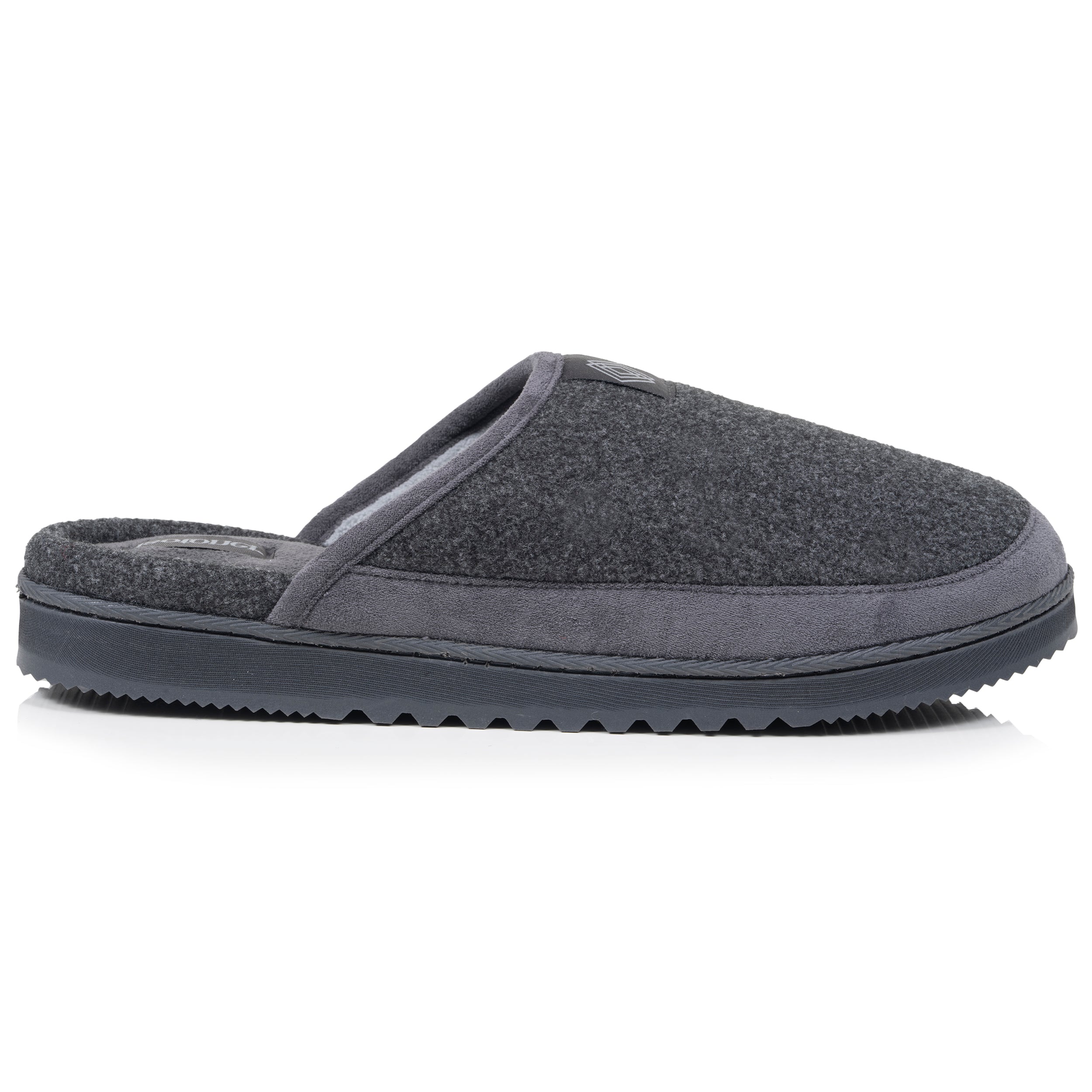 isotoner-chaussons-mules-homme-gris-semelle-crant-e image 8