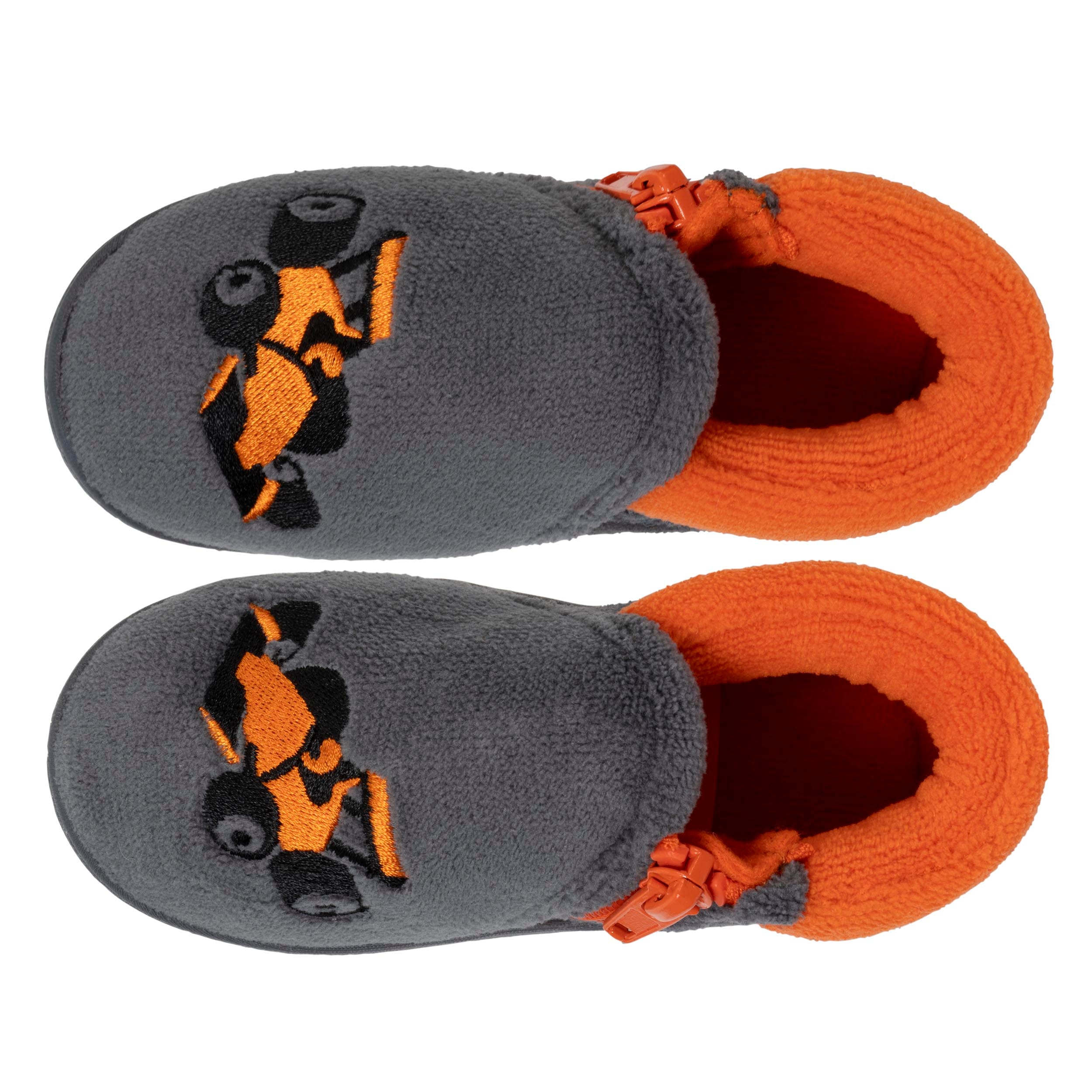 isotoner-chaussons-bottillons-zip-enfant-gris-voiture image 2