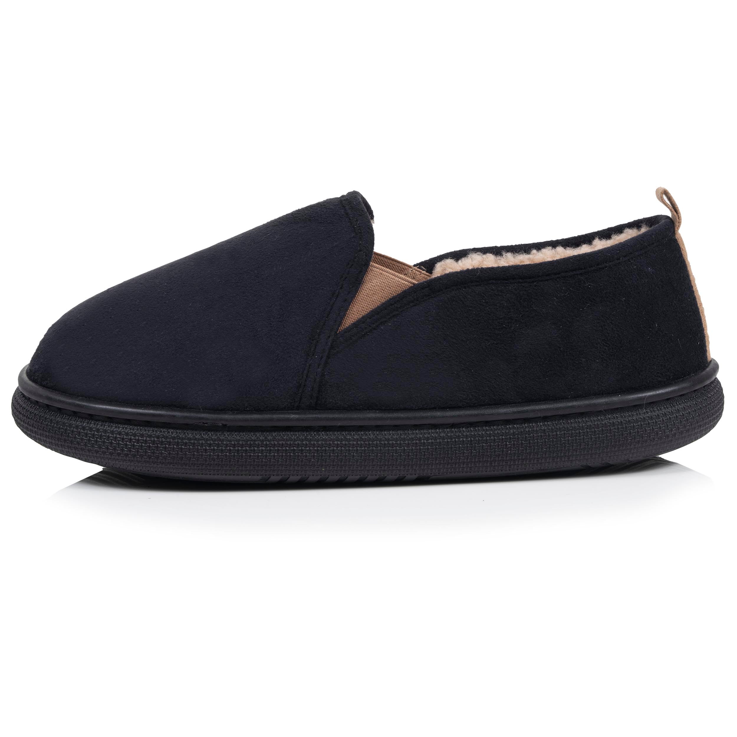isotoner-chaussons-slippers-homme-noir-confort-quotidien image 4